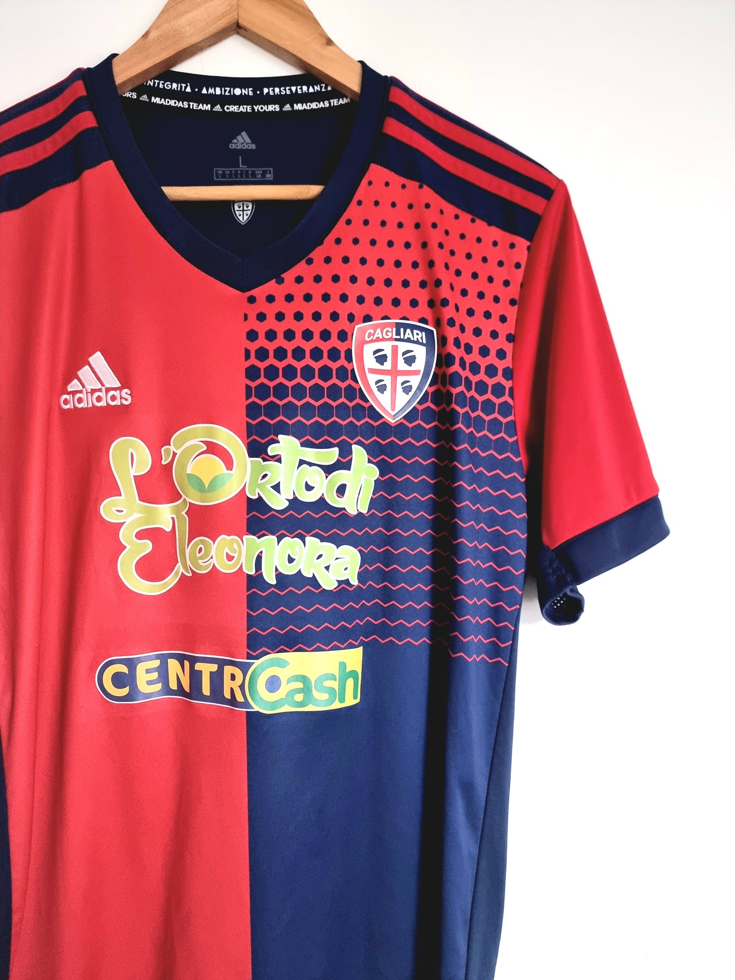 Adidas Cagliari 21/22 'Palomba 4' Match Issue Primavera Home Shirt Large