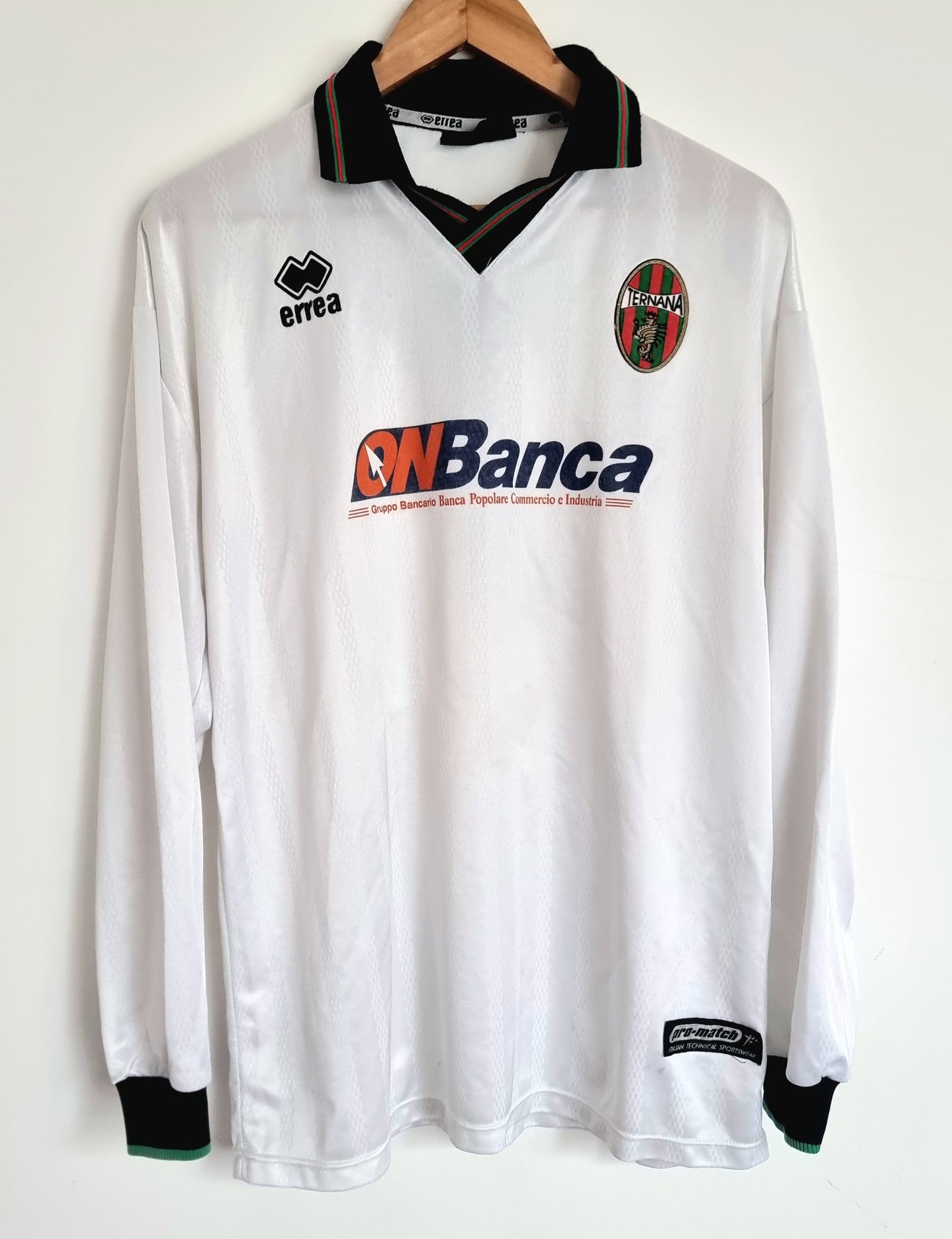 Errea Ternana 00/01 '7 (Schenardi)' Player Issue Long Sleeve Away Shirt XXL