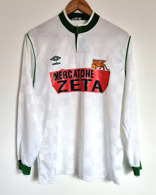 Umbro Venezia 90/91 Primavera Match Issue Long Sleeve Away Shirt Large