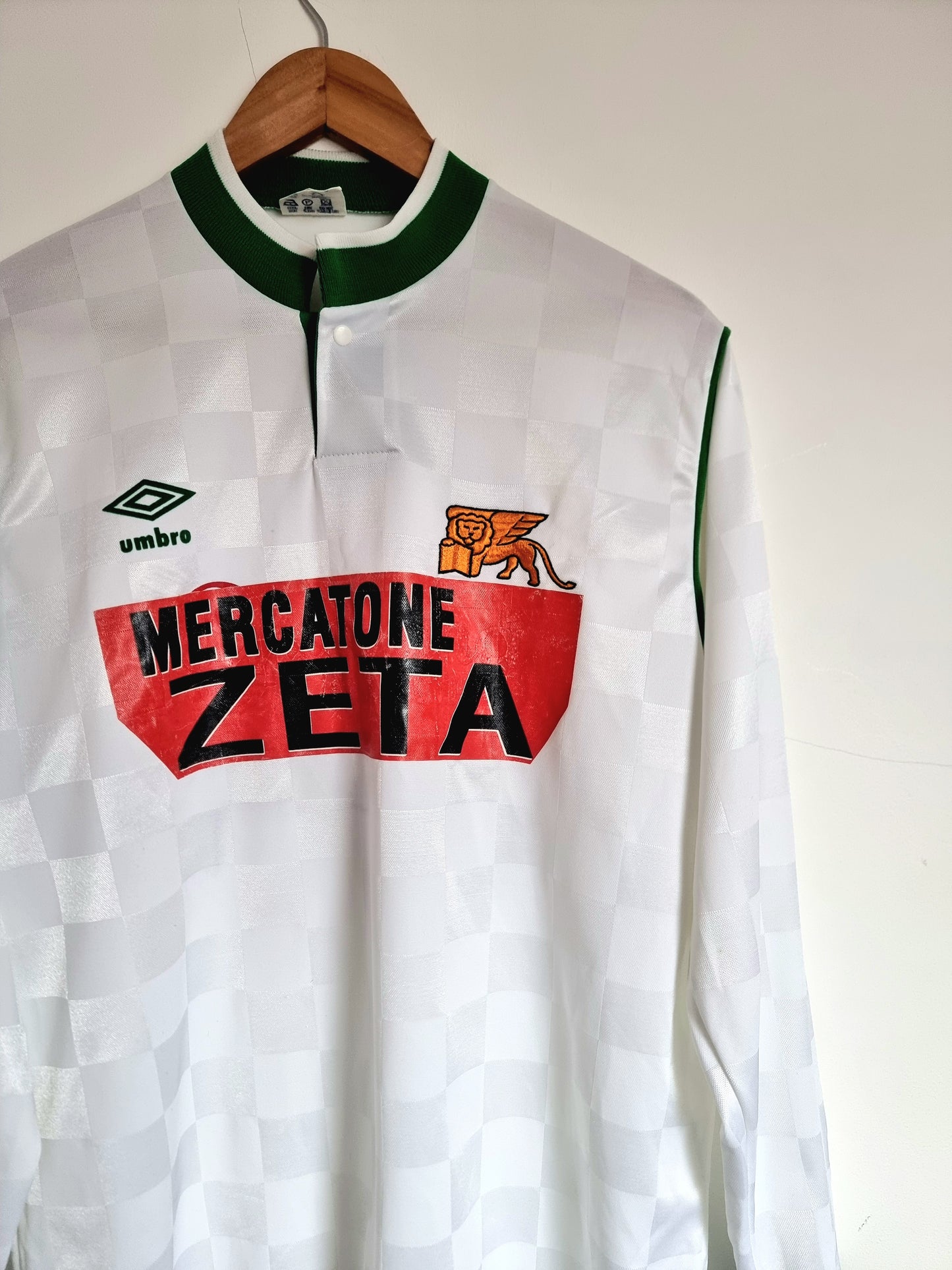 Umbro Venezia 90/91 Primavera Match Issue Long Sleeve Away Shirt Large