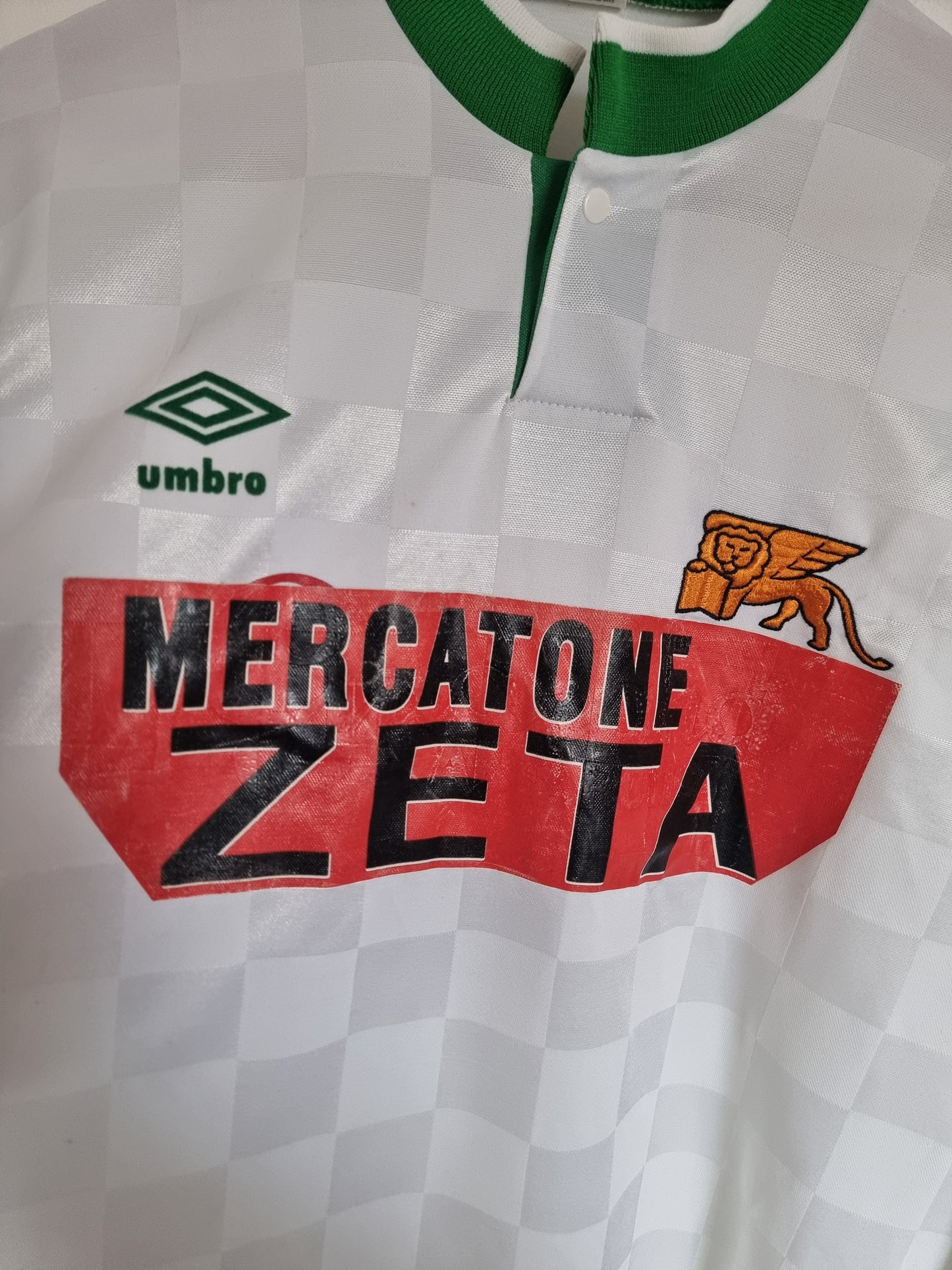 Umbro Venezia 90/91 Primavera Match Issue Long Sleeve Away Shirt Large