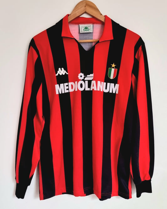 Kappa AC Milan 88/89 '6 (Baresi)' Long Sleeve Home Shirt Large