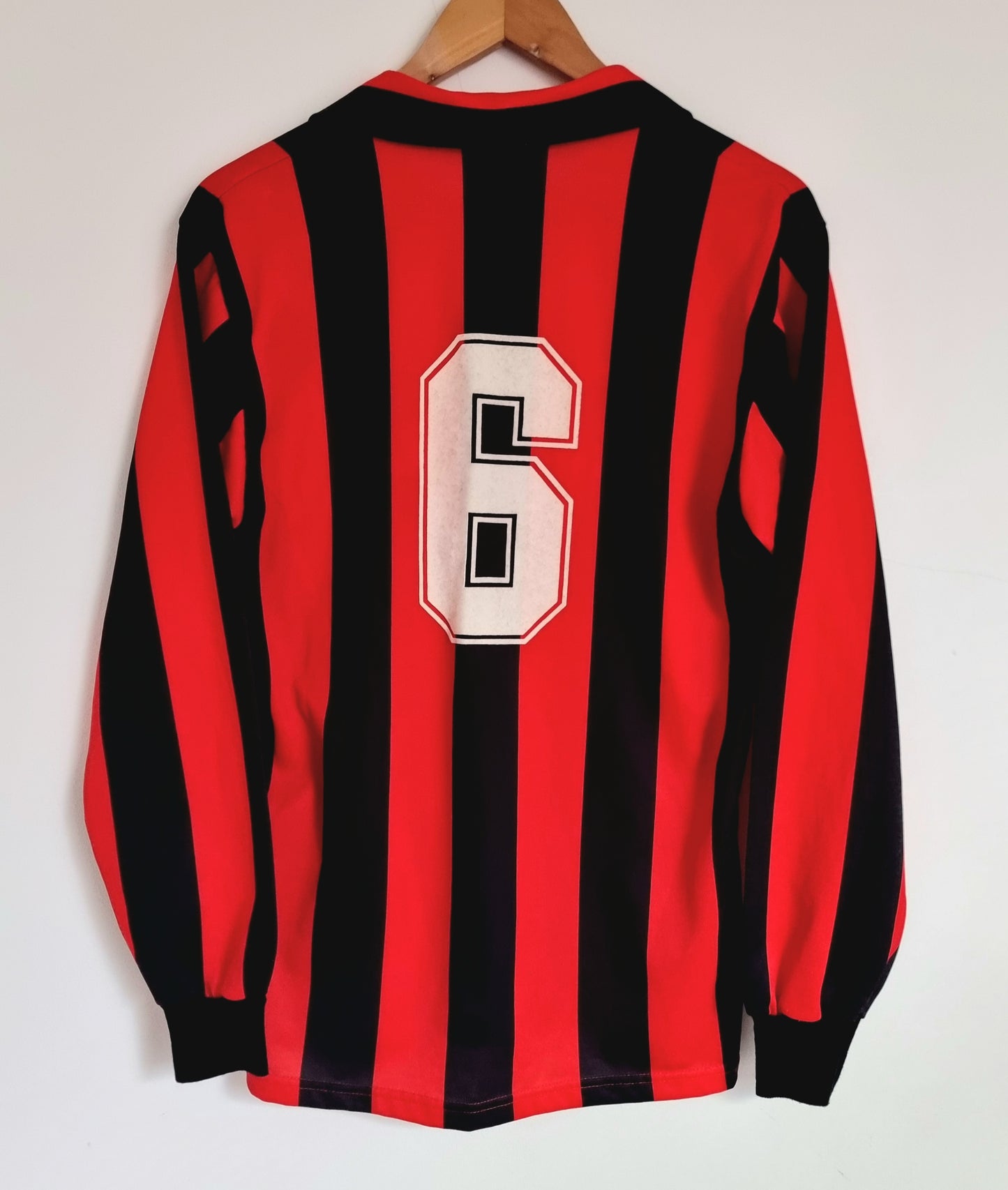 Kappa AC Milan 88/89 '6 (Baresi)' Long Sleeve Home Shirt Large