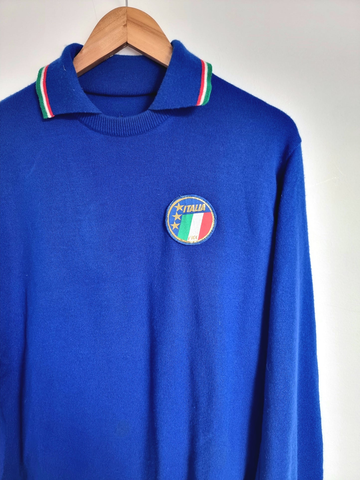 Ennerre Italy 1985 '8 (Tardelli)' Match Issue Long Sleeve Home Shirt Large