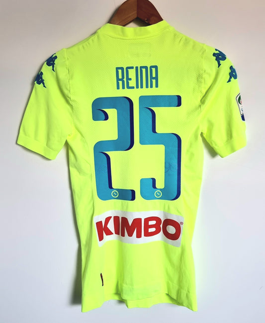 Kappa Kombat Skin Napoli 16/17 'Reina 1' Player Spec Goalkeeper Shirt Medium / Large