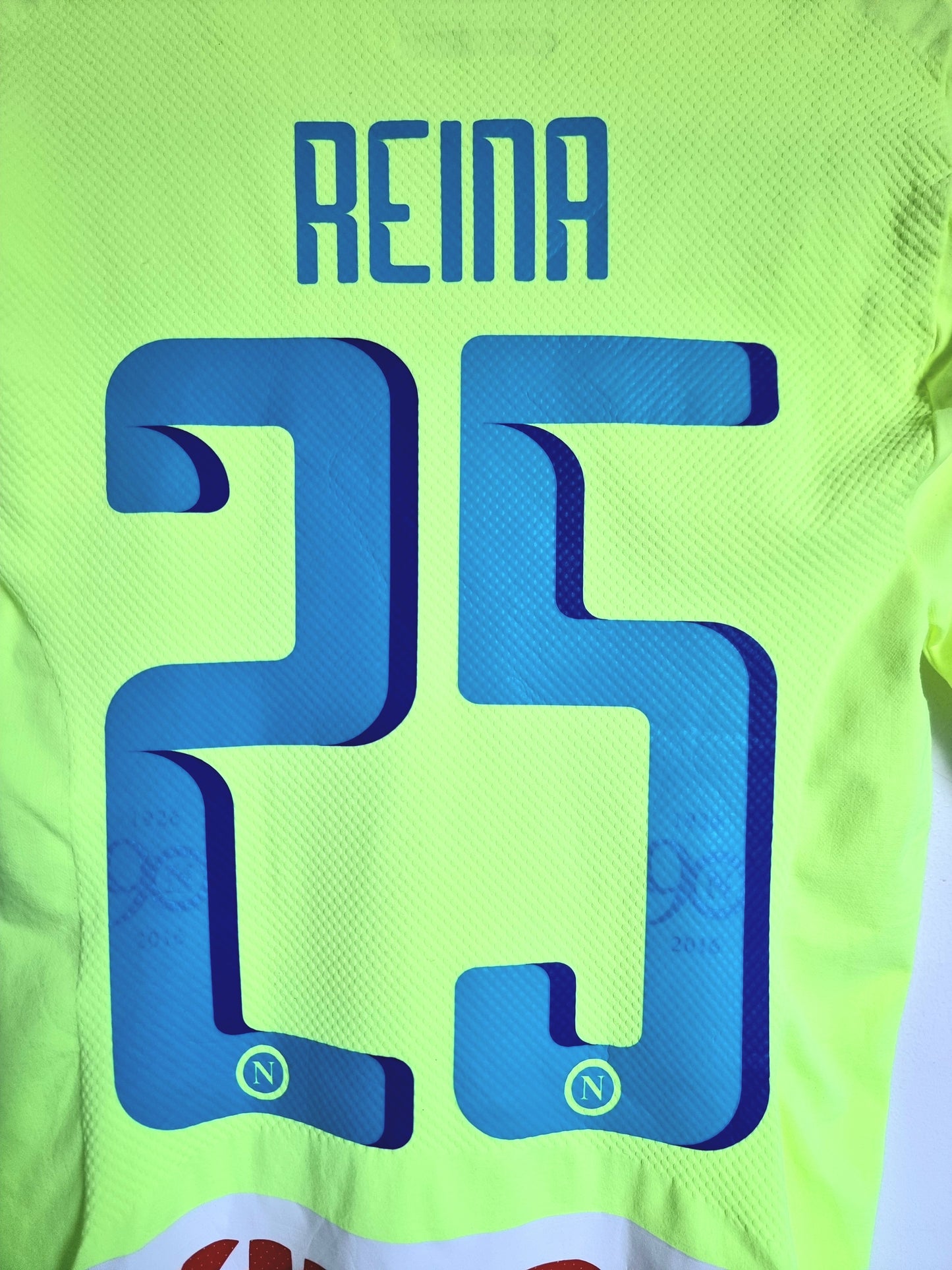 Kappa Kombat Skin Napoli 16/17 'Reina 1' Player Spec Goalkeeper Shirt Medium / Large