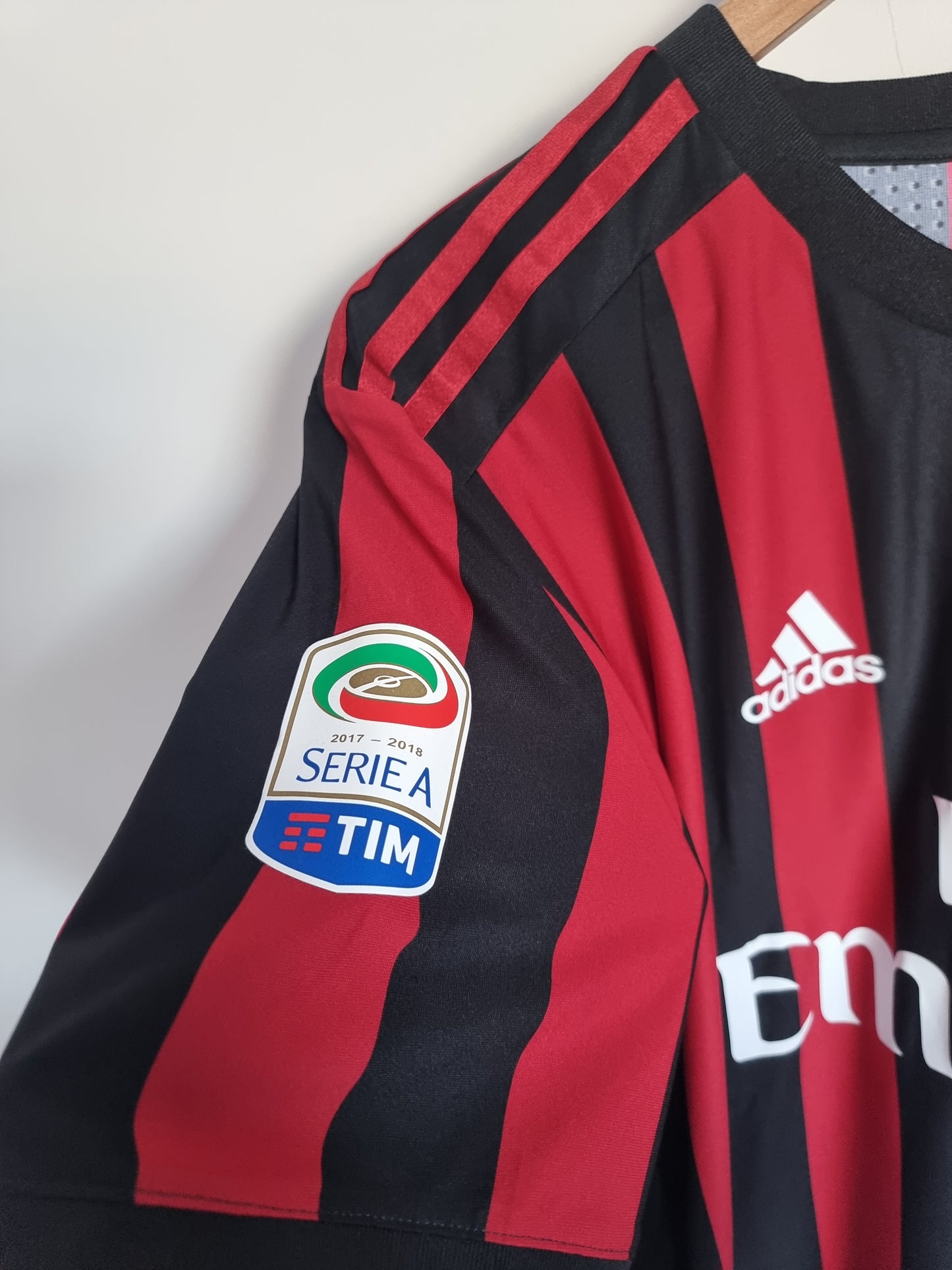 Adidas AC Milan 17/18 'Bonucci 19' Player Issue Home Shirt 10