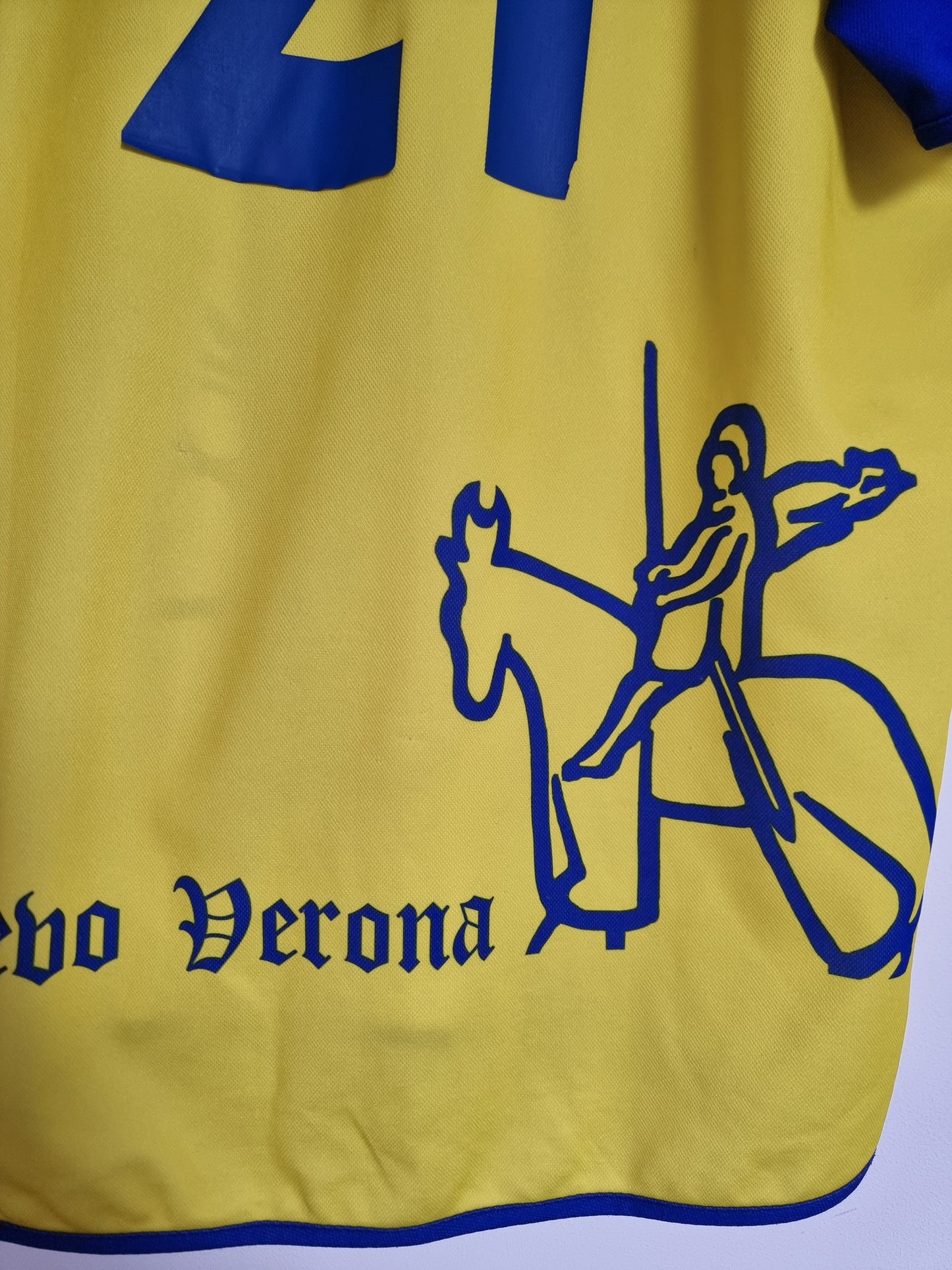 Joma Chievo Verona 02/03 'Bierhoff 21' Player Issue Home XL
