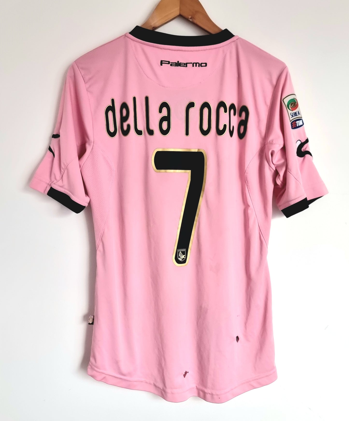 Legea Palermo 11/12 'Della Rocca 7' Match Issue Home Shirt Medium