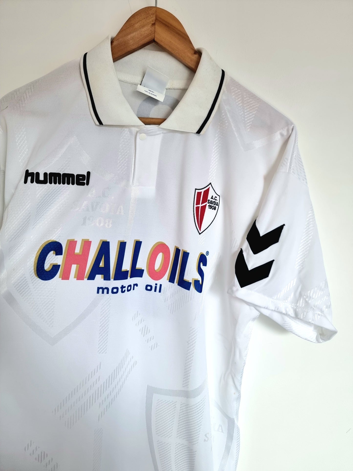 Hummel AC Savoia 99/00 'Poli 5' Match Issue Home Shirt Large