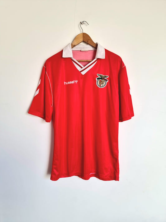 Hummel Benfica 90/91 Match Issue Youth Home Shirt XL