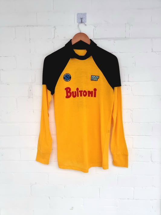 Ennerre Napoli 86/87 '1 (Garella)' Long Sleeve Acrylic Goalkeeper Shirt 46