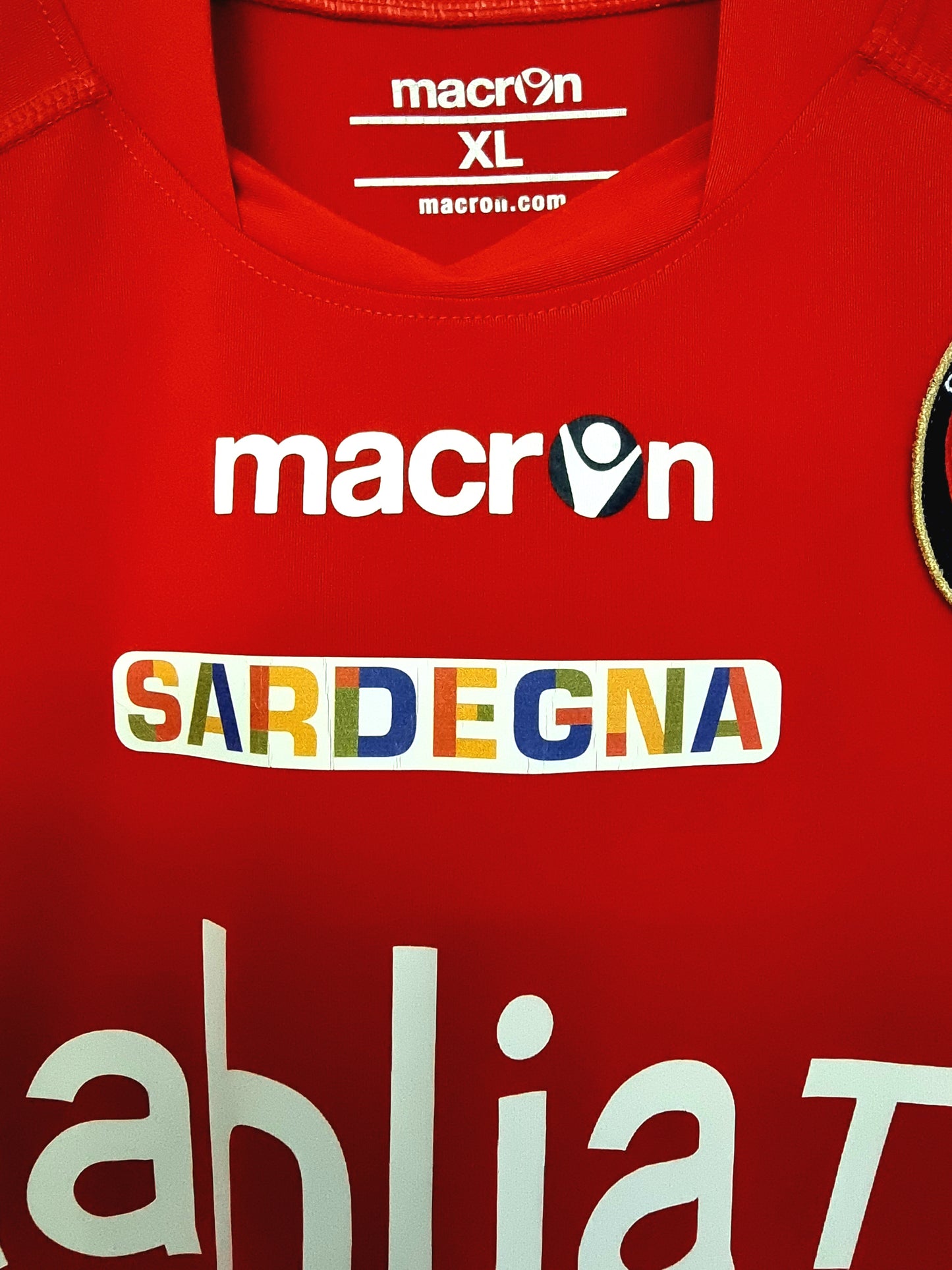 Macron Cagliari 10/11 'Nene 9' Signed Match Third Shirt XL