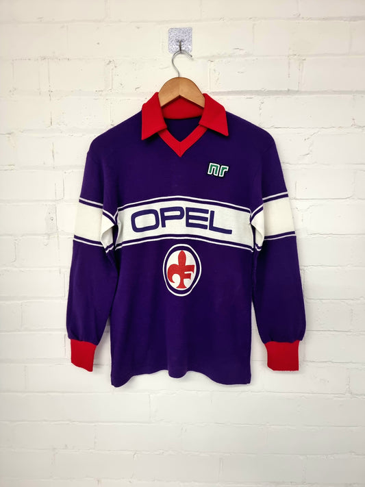 Ennerre Fiorentina 84/85 Long Sleeve Home Shirt Medium