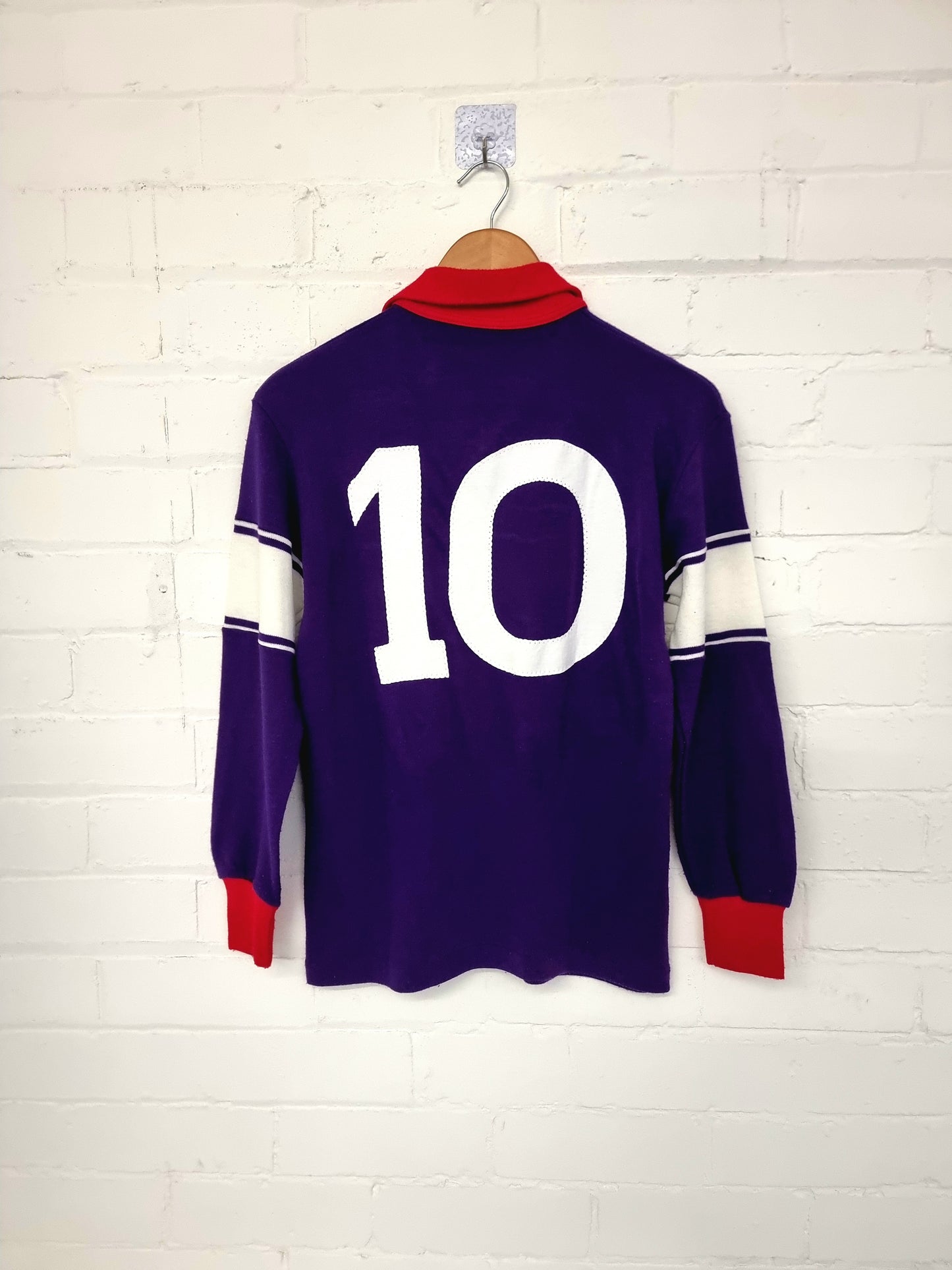 Ennerre Fiorentina 84/85 Long Sleeve Home Shirt Medium