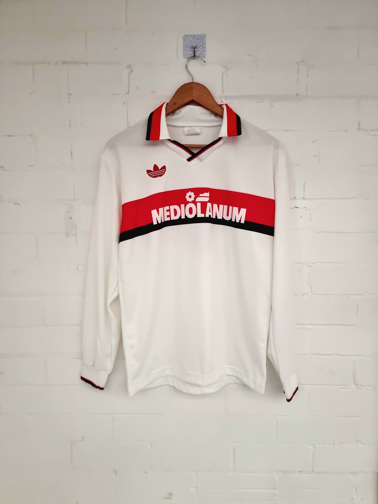 Adidas AC Milan 90/92 Long Sleeve Away Shirt Medium