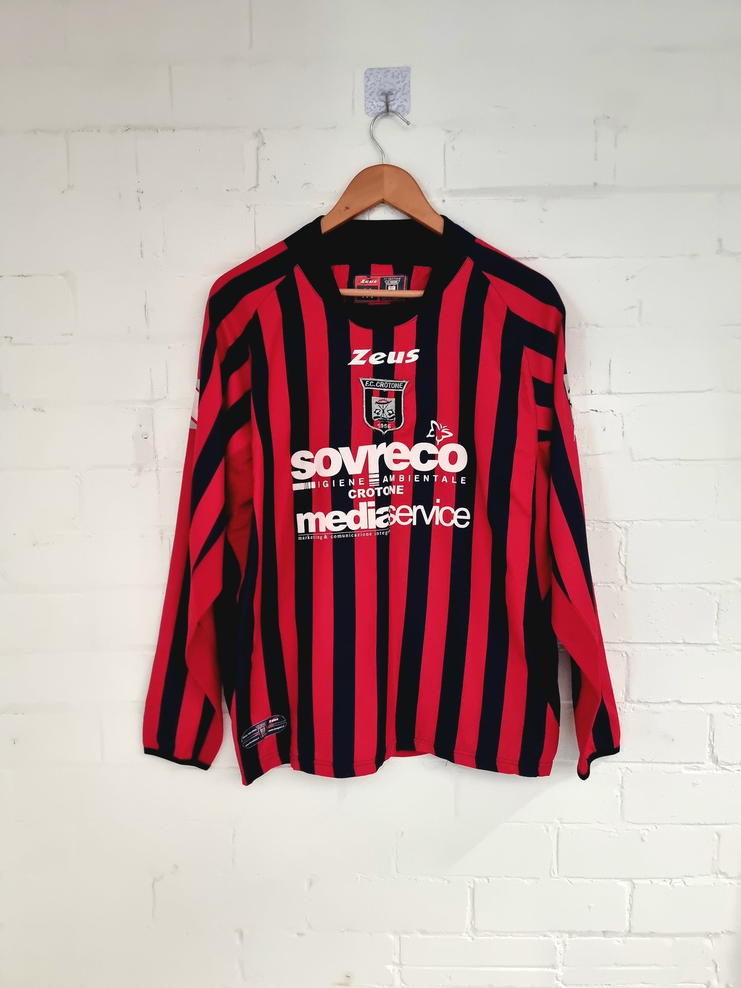 Zeus FC Crotone 06/07 ' Long Sleeve Home Shirt Medium