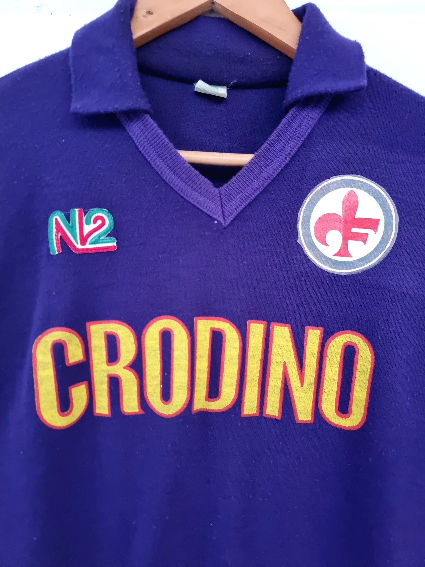 N2 Fiorentina 87/88 '6 (Hysen)' Long Sleeve Home Shirt Medium