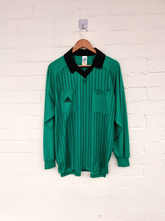 Adidas 2000s Referee's Long Sleeve Shirt Large