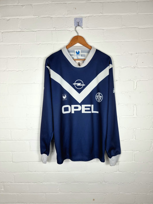 Uhlsport Bordeaux 90/91 Long Sleeve Home Shirt XL