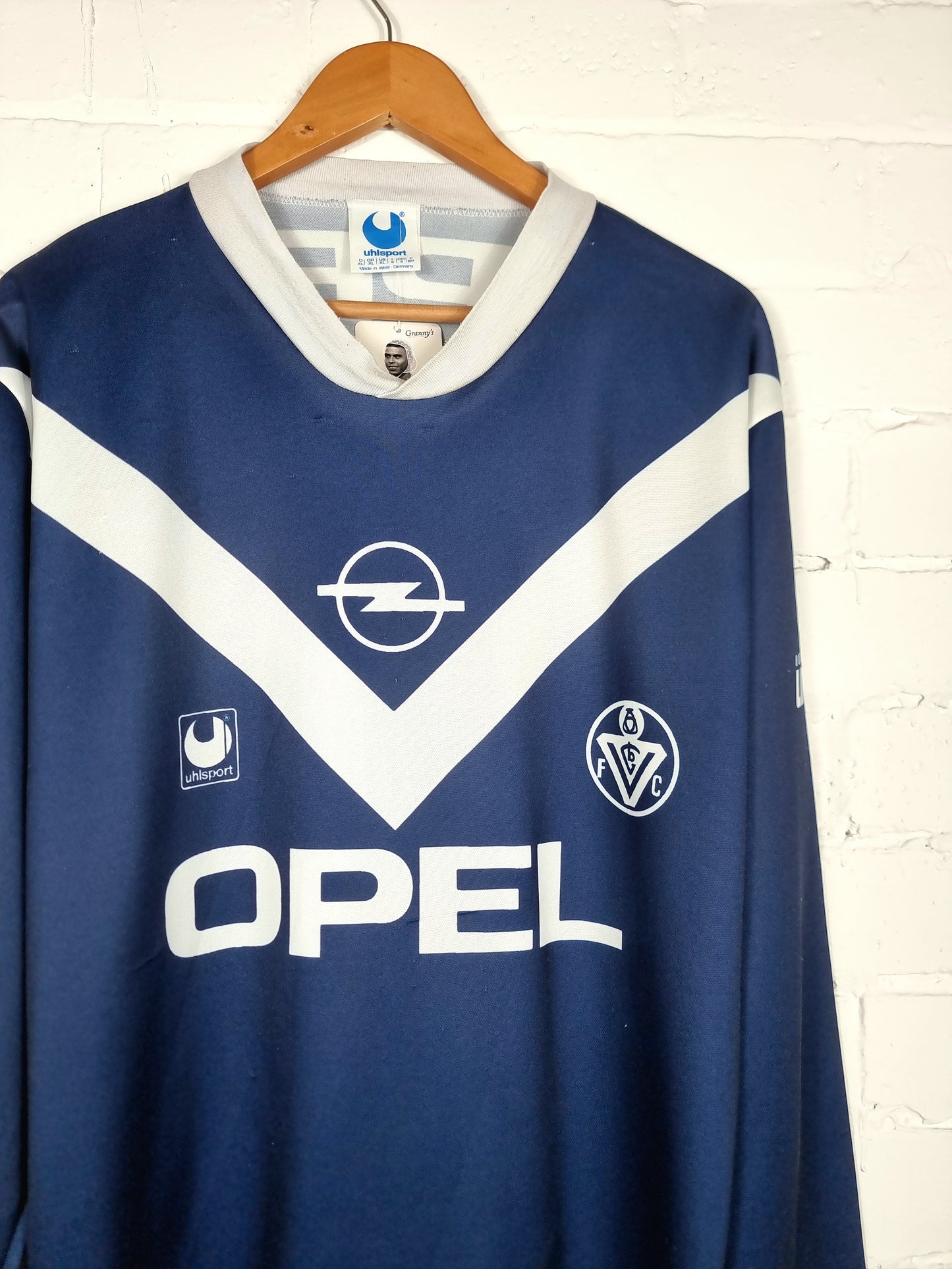 Uhlsport Bordeaux 90/91 Long Sleeve Home Shirt XL