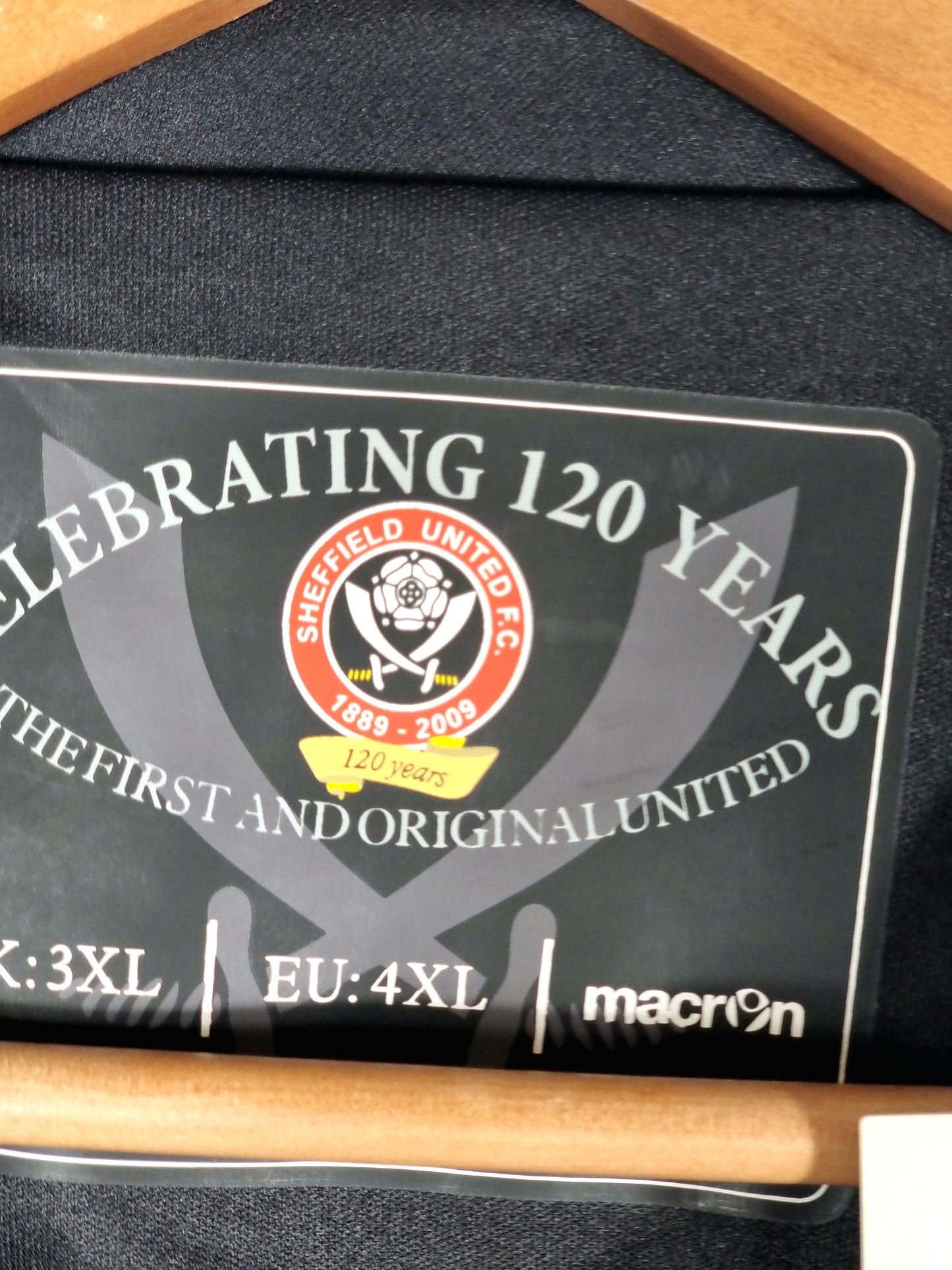 Macron Sheffield United 09/10 Deadstock 120th Anniversary Third Shirt XXXL