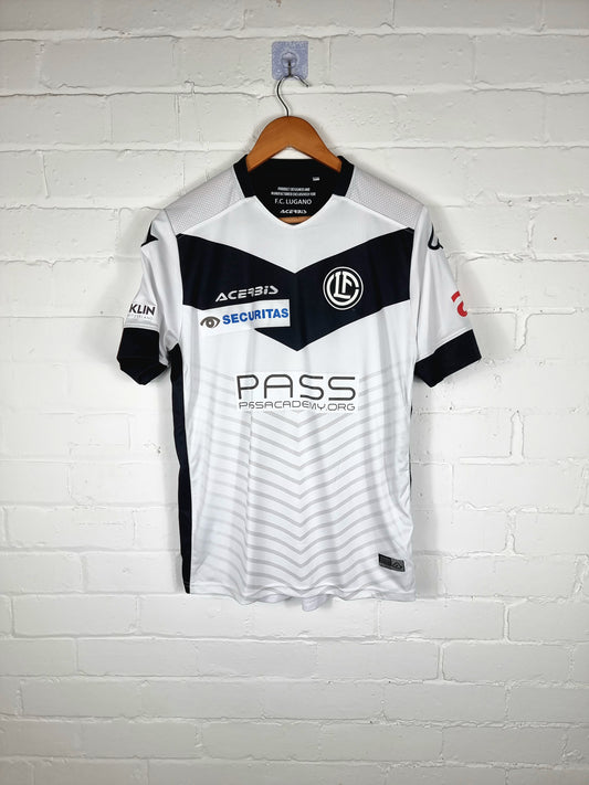 Acerbis FC Lugano 18/19 Match Issue Youth Away Shirt Medium