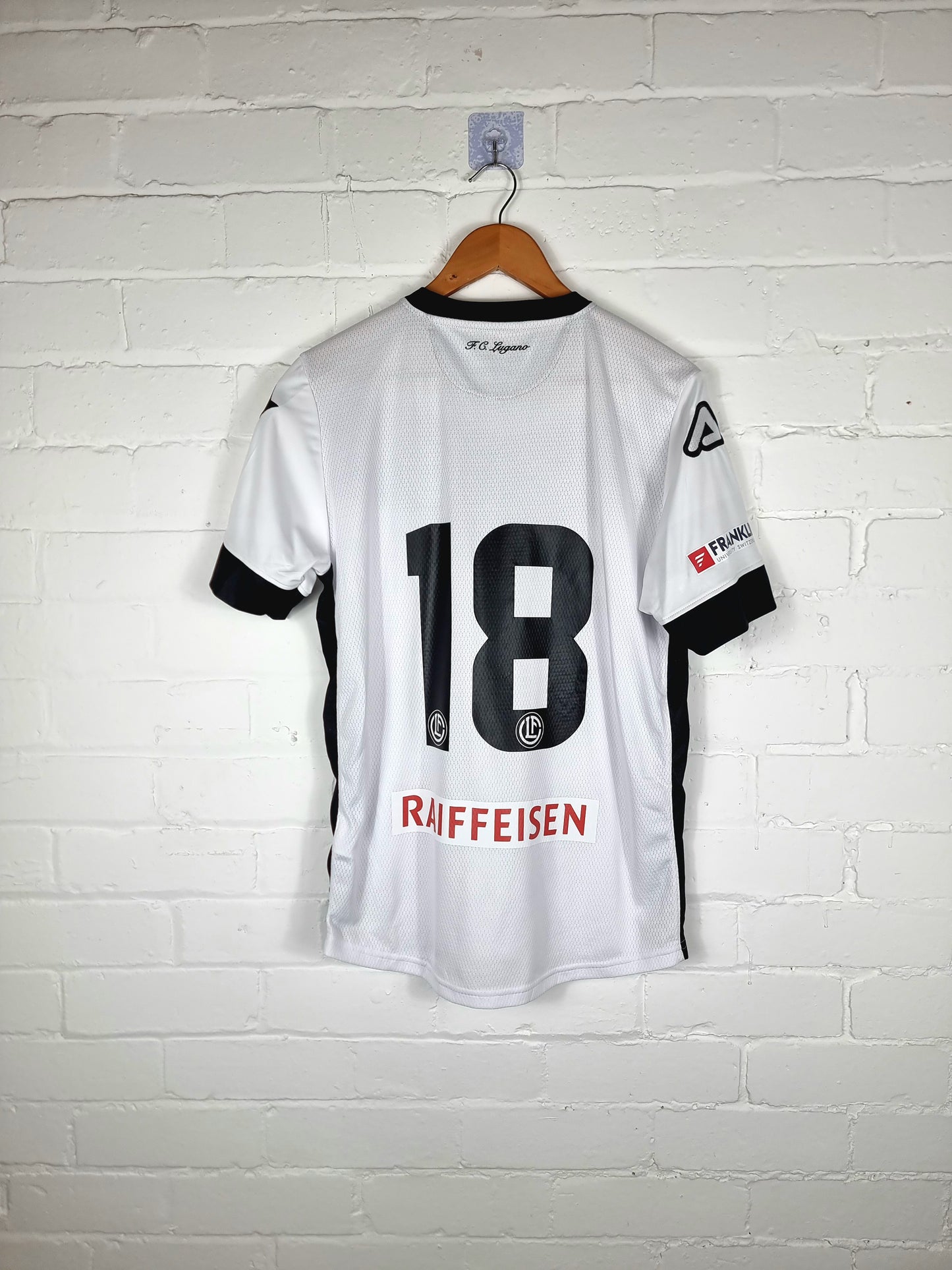 Acerbis FC Lugano 18/19 Match Issue Youth Away Shirt Medium