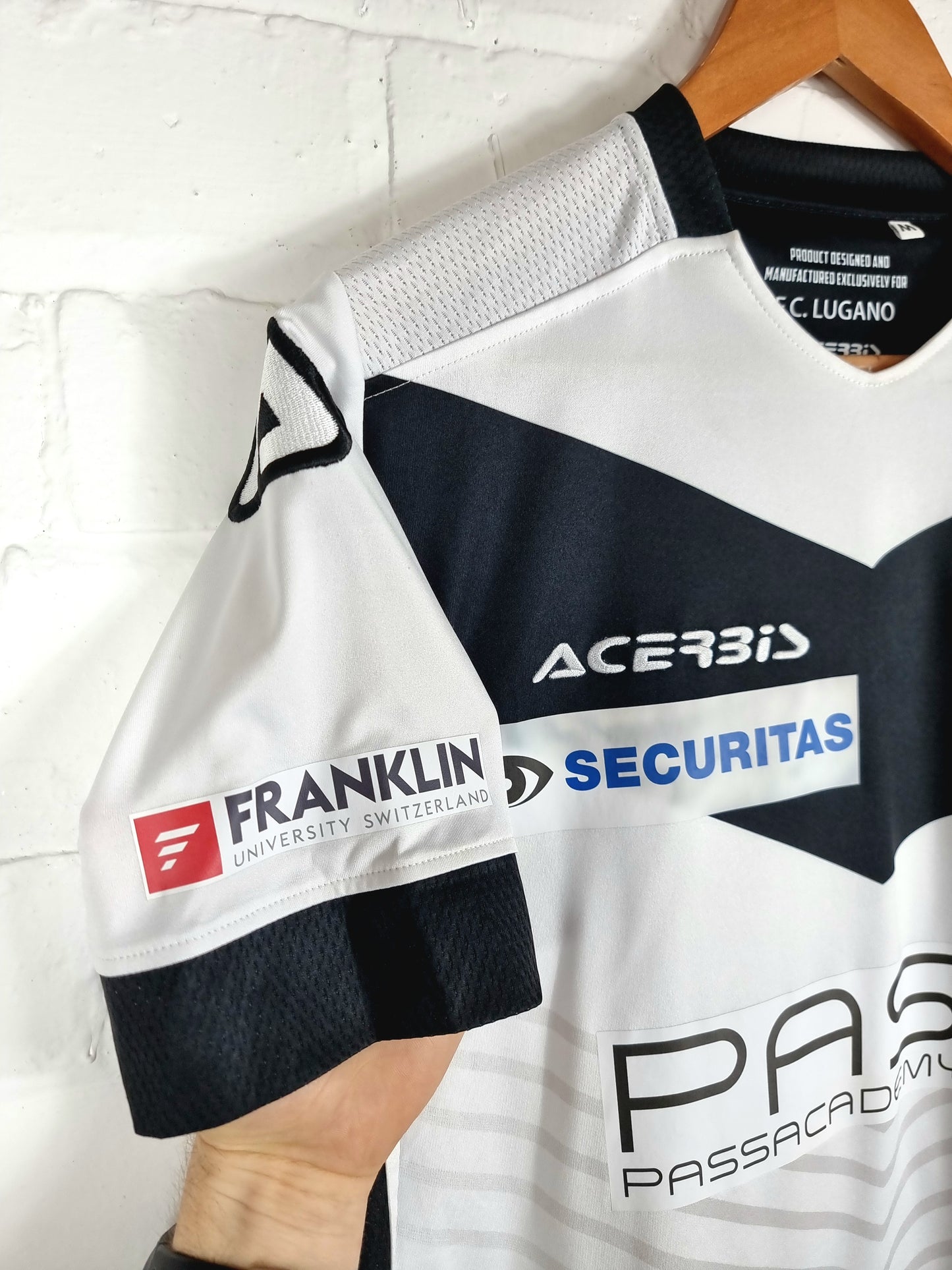 Acerbis FC Lugano 18/19 Match Issue Youth Away Shirt Medium