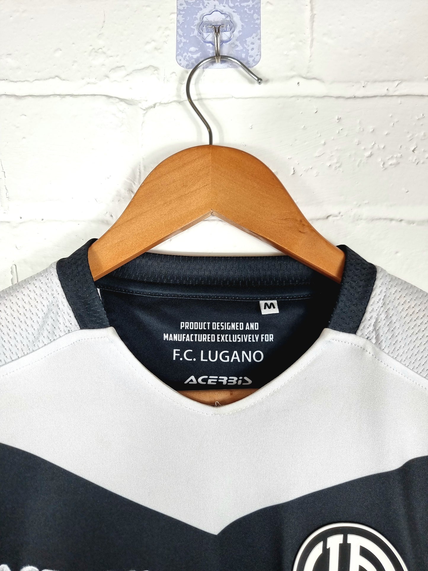 Acerbis FC Lugano 18/19 Match Issue Youth Away Shirt Medium