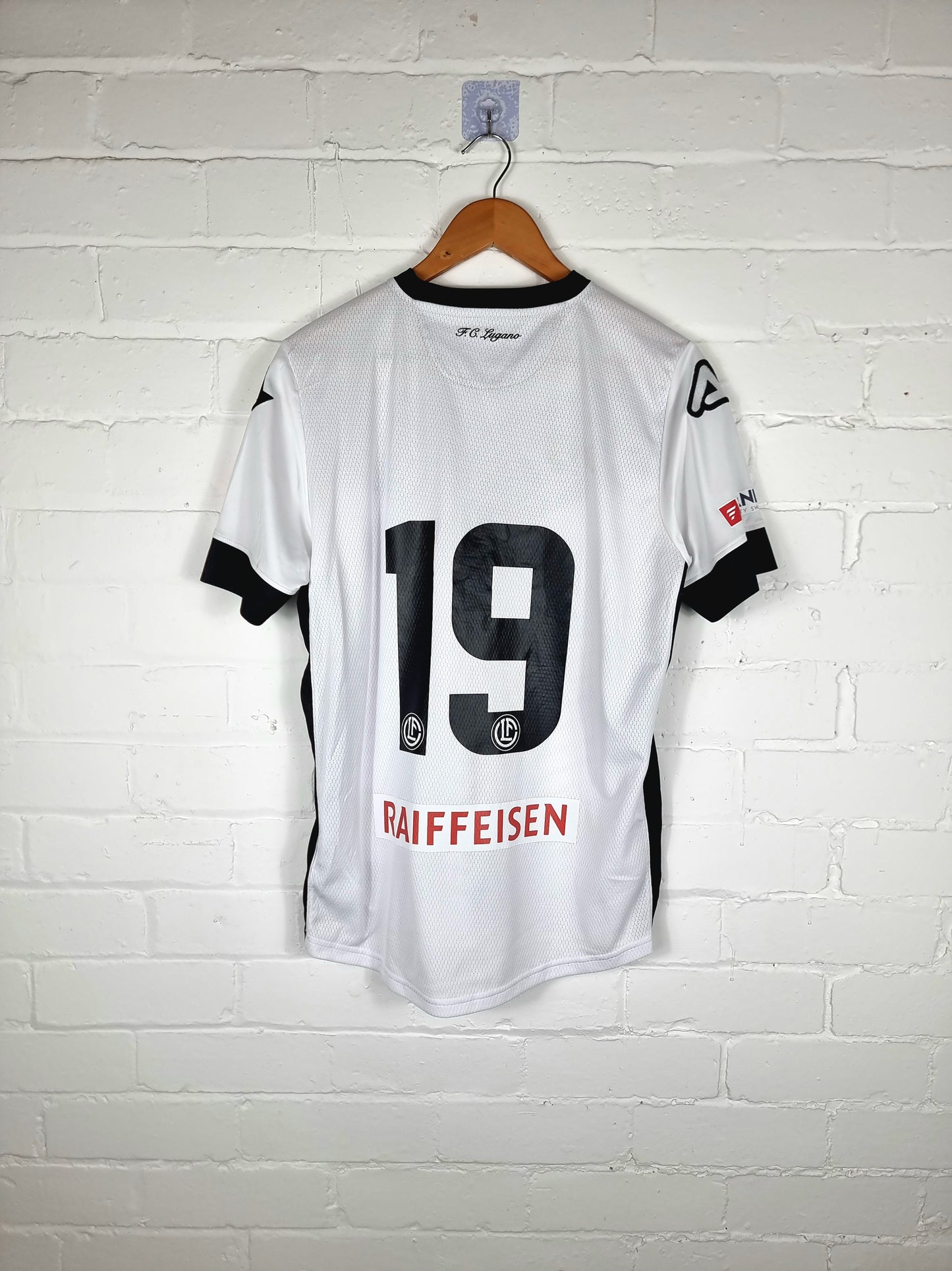 Acerbis FC Lugano 18/19 Match Issue Youth Away Shirt Medium