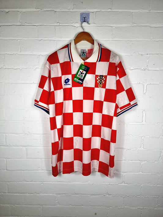 Lotto Croatia 96/98 Deadstock Home Shirt XL