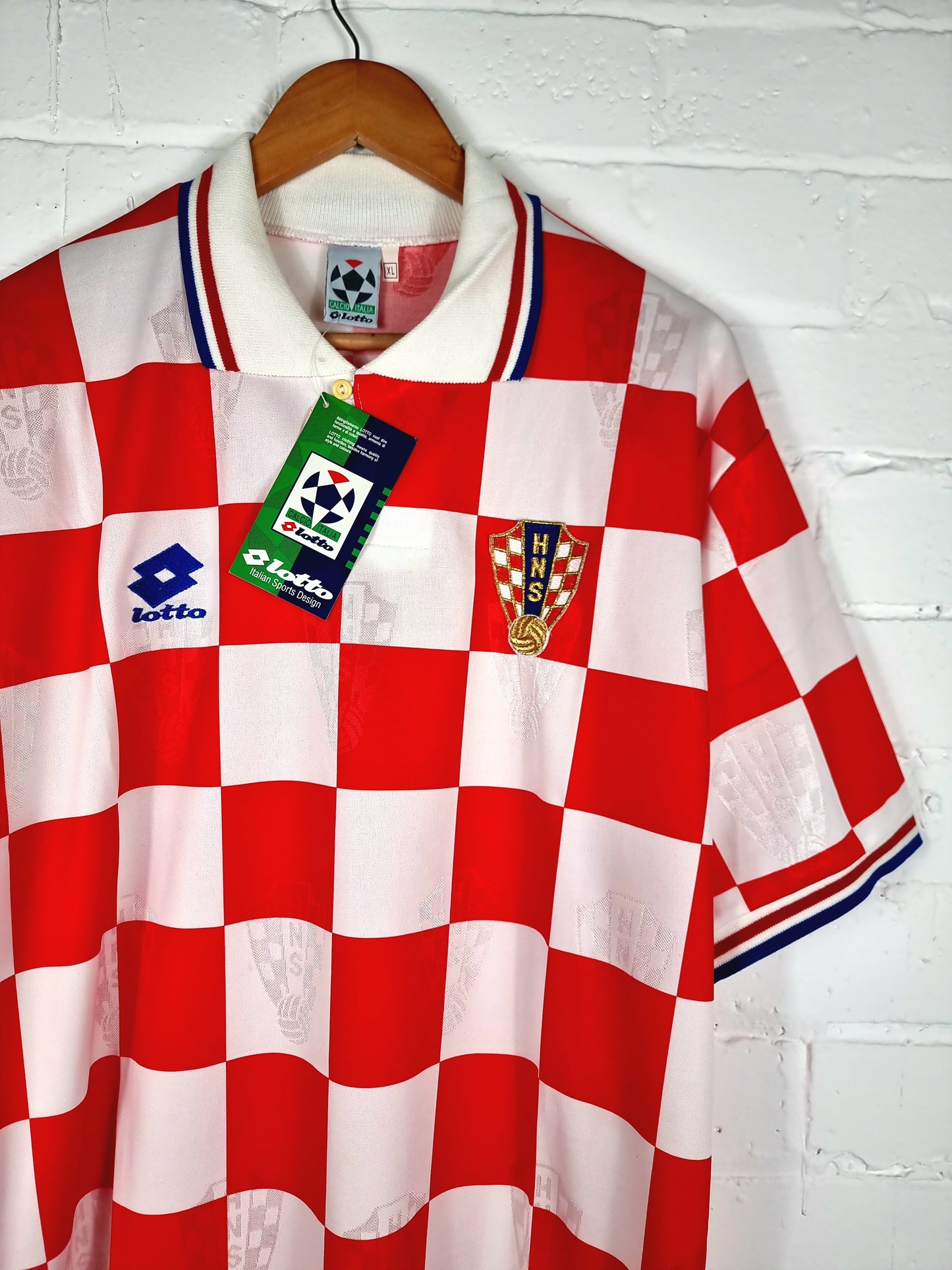 Lotto Croatia 96/98 Deadstock Home Shirt XL