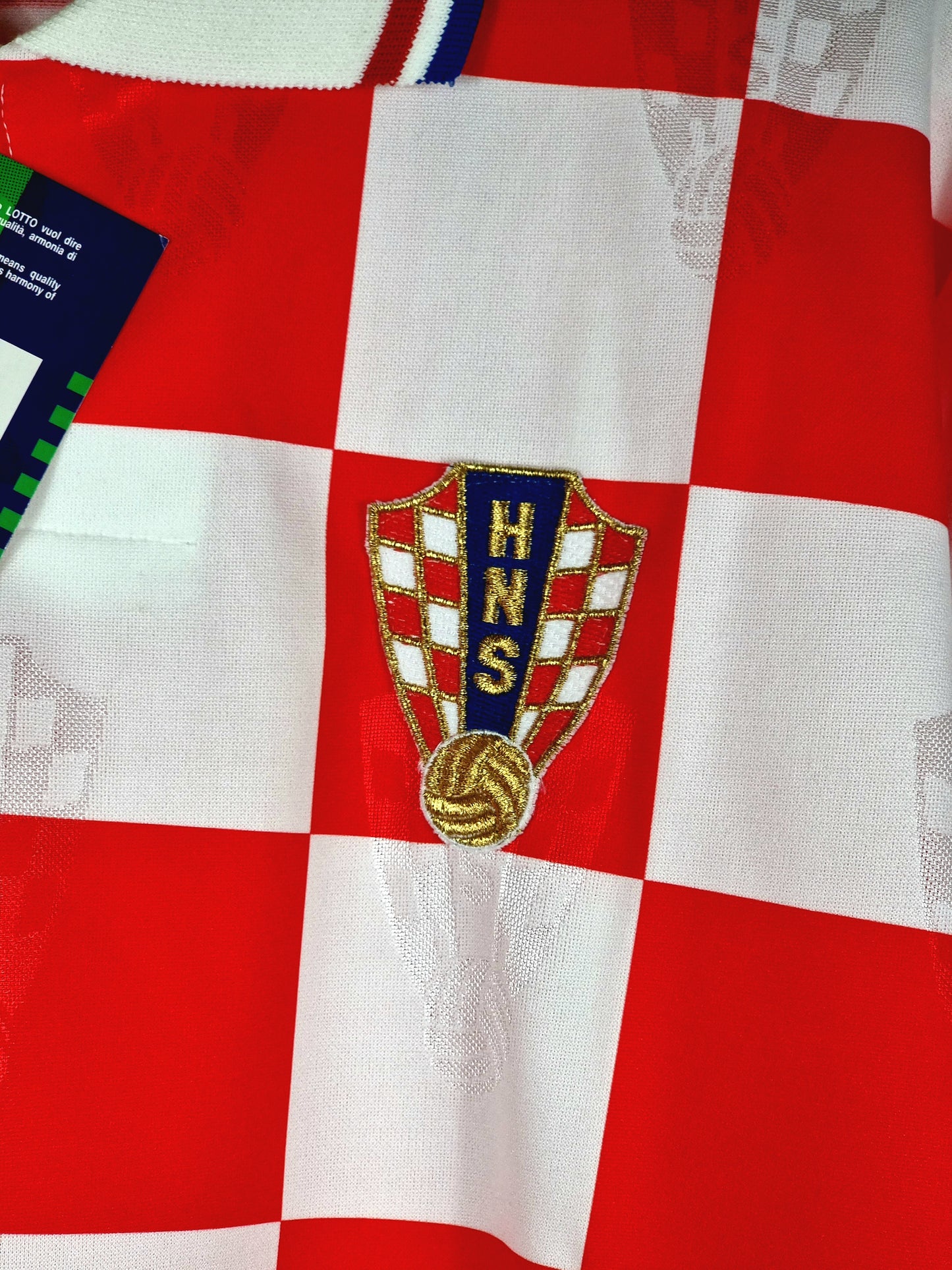 Lotto Croatia 96/98 Deadstock Home Shirt XL