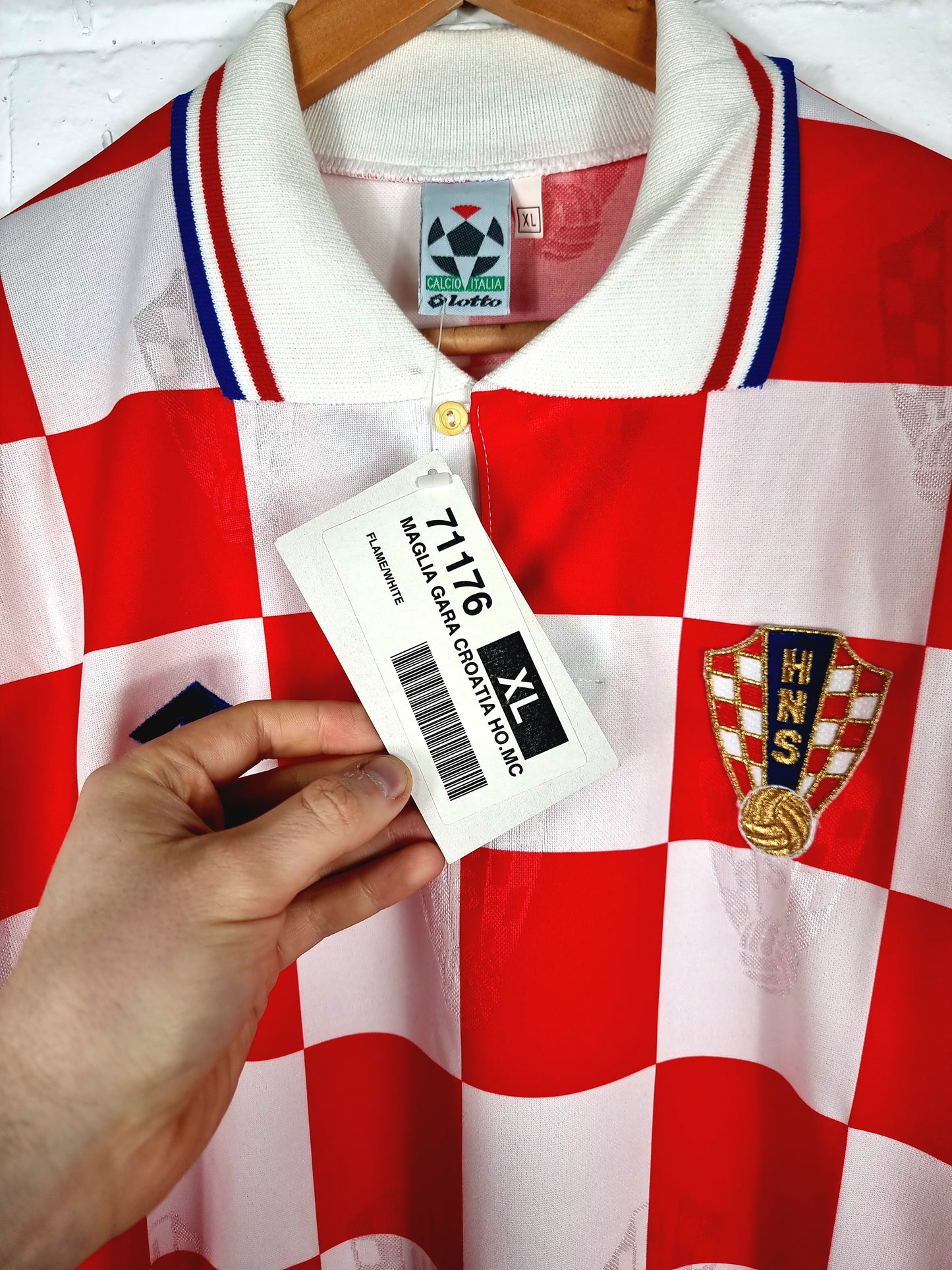 Lotto Croatia 96/98 Deadstock Home Shirt XL