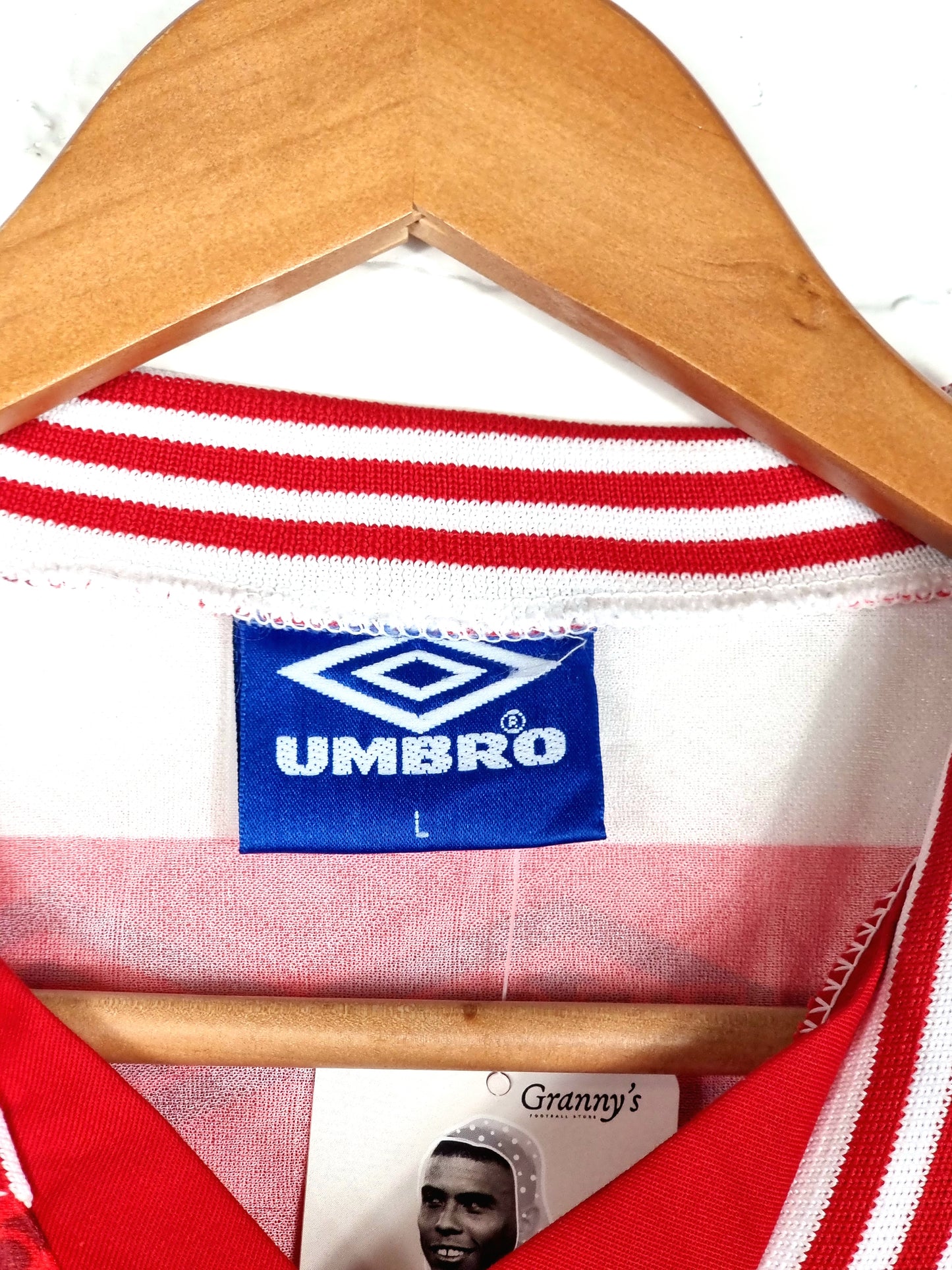 Umbro Vintage 90s Long Sleeve Template Shirt Large