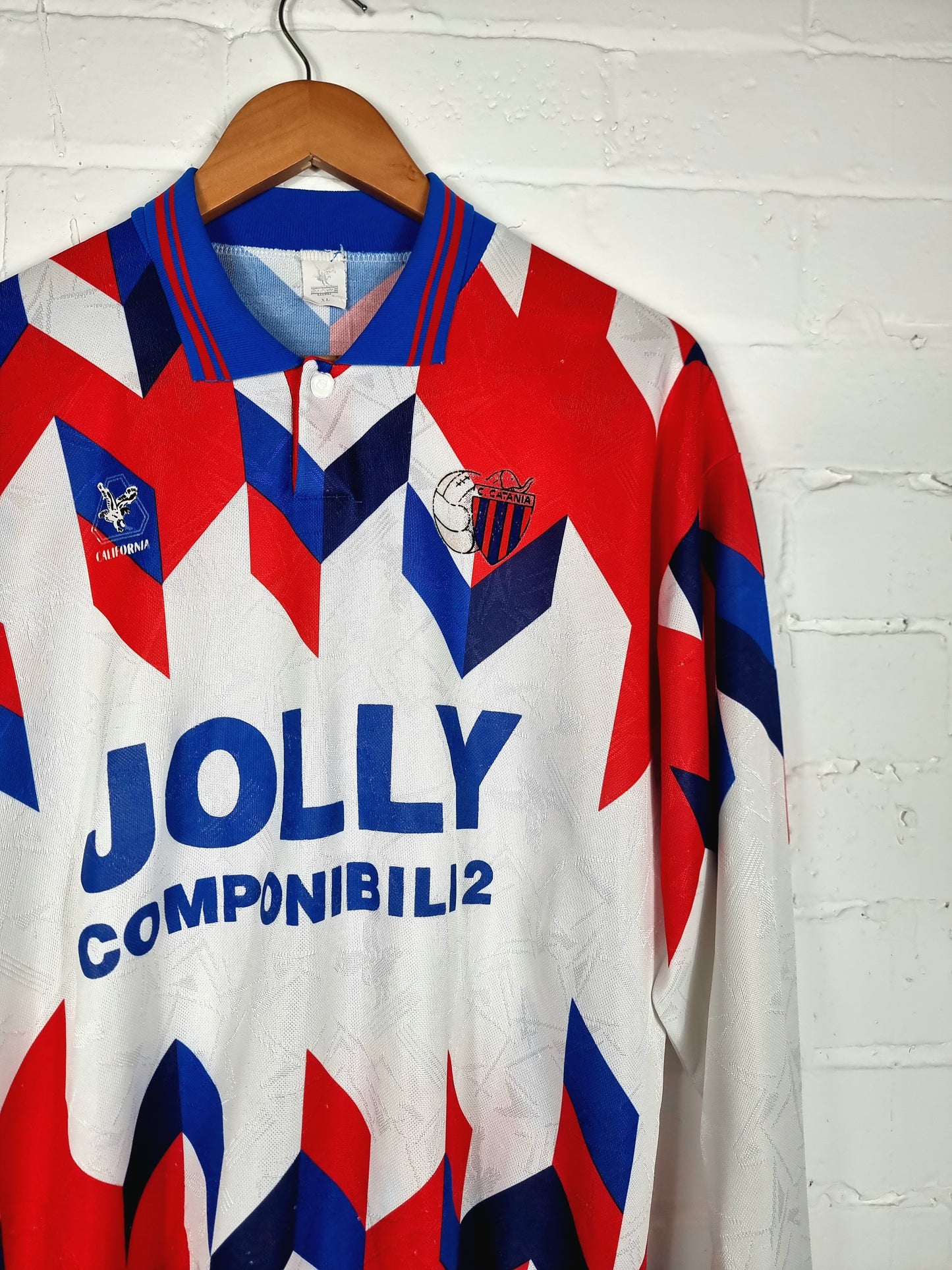 California Catania 94/95 Long Sleeve Away Shirt XL