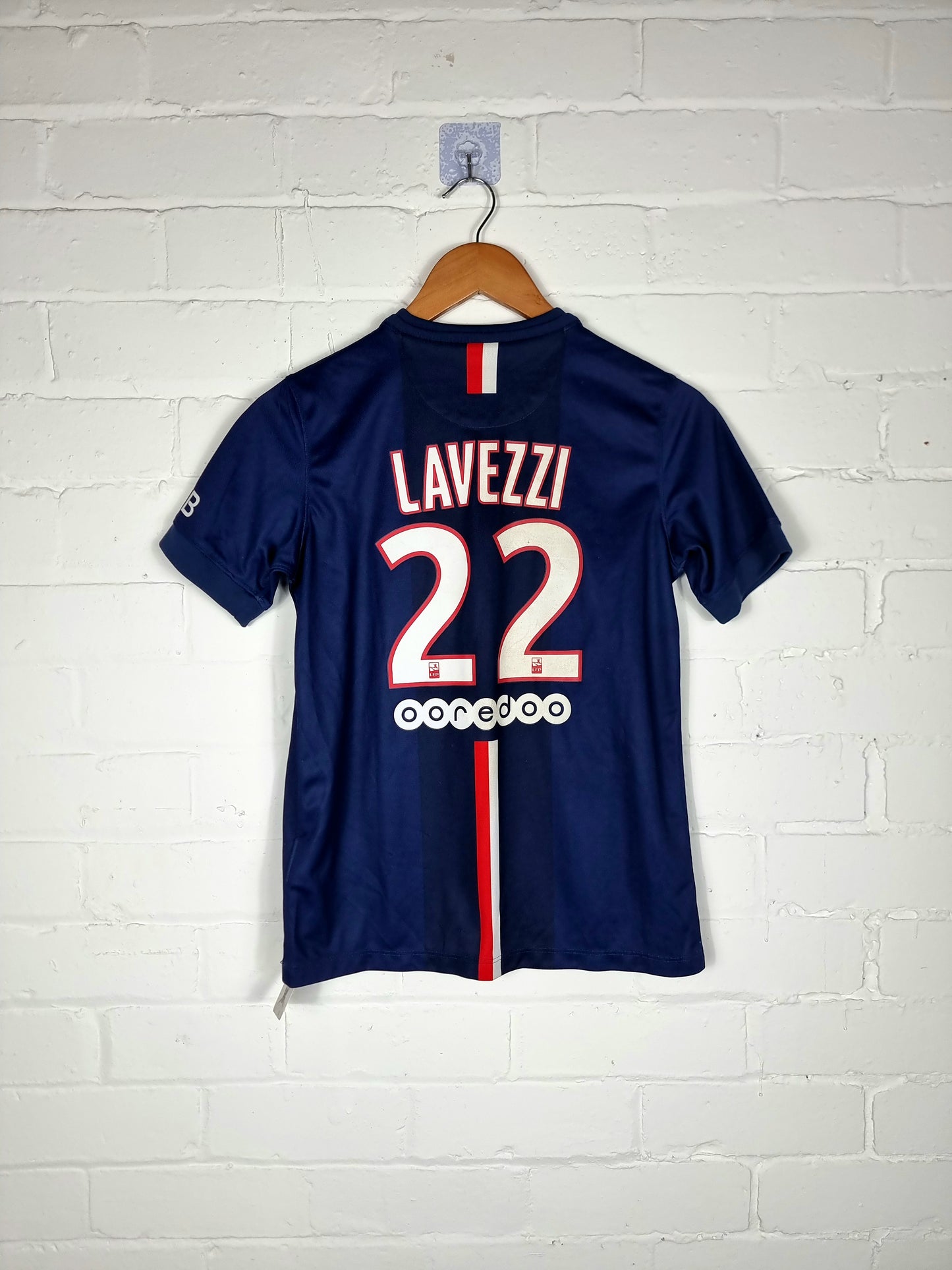 Nike PSG 14/15 'Lavezzi 22' Home Shirt Large Boys