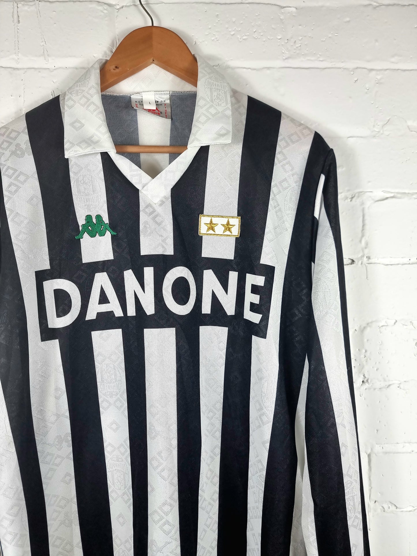 Kappa Juventus 92/94 Long Sleeve Home Shirt Large