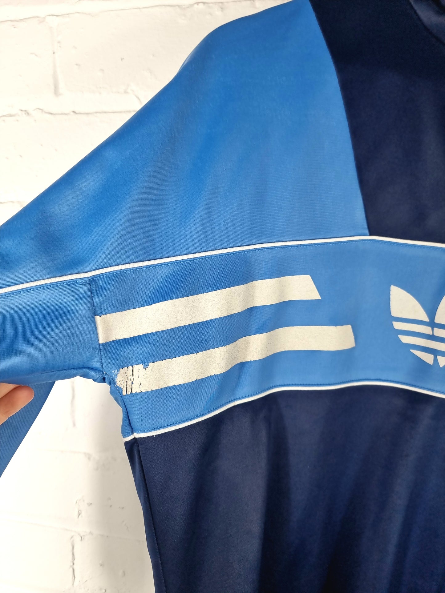 Adidas 80s Vintage Hooded Manhattan Track Jacket Small