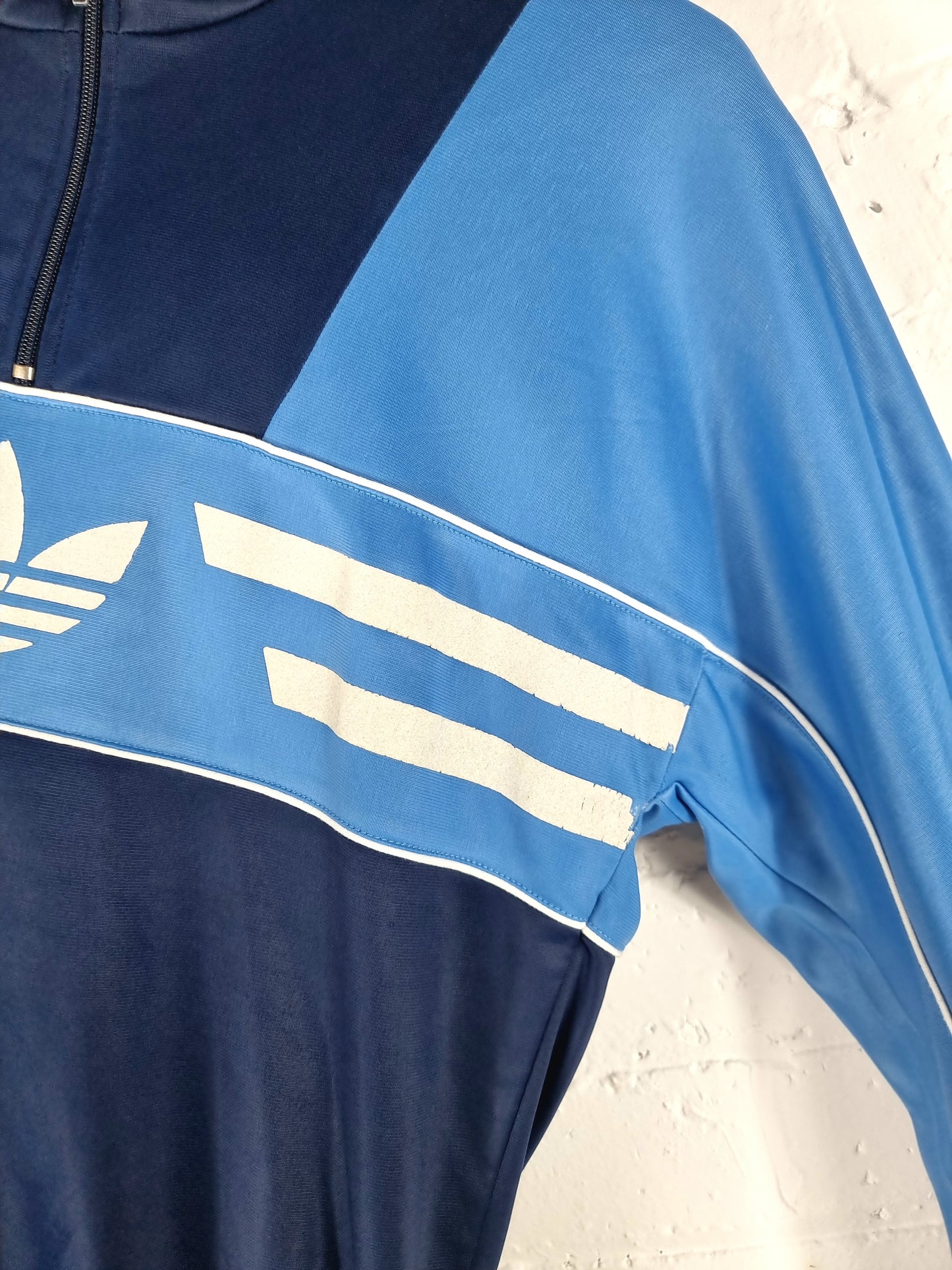 Adidas 80s Vintage Hooded Manhattan Track Jacket Small