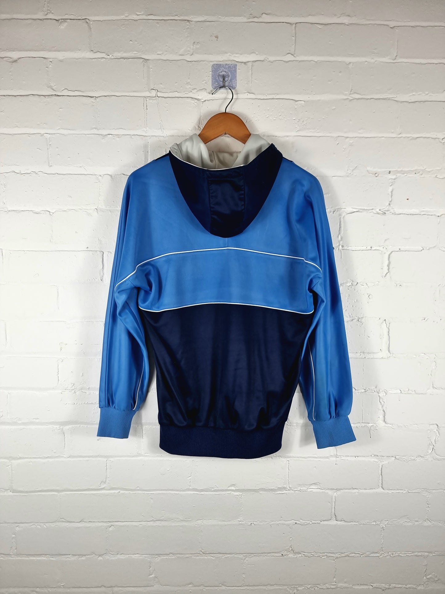 Adidas 80s Vintage Hooded Manhattan Track Jacket Small