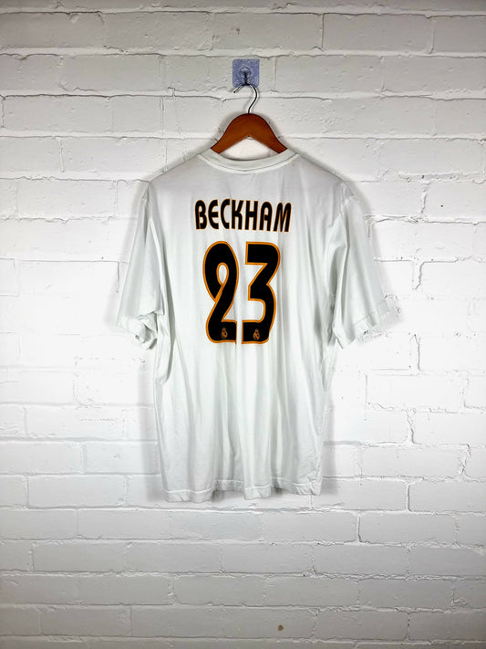 Adidas Real Madrid 03/04 'Beckham 23' Leisure T-Shirt Large