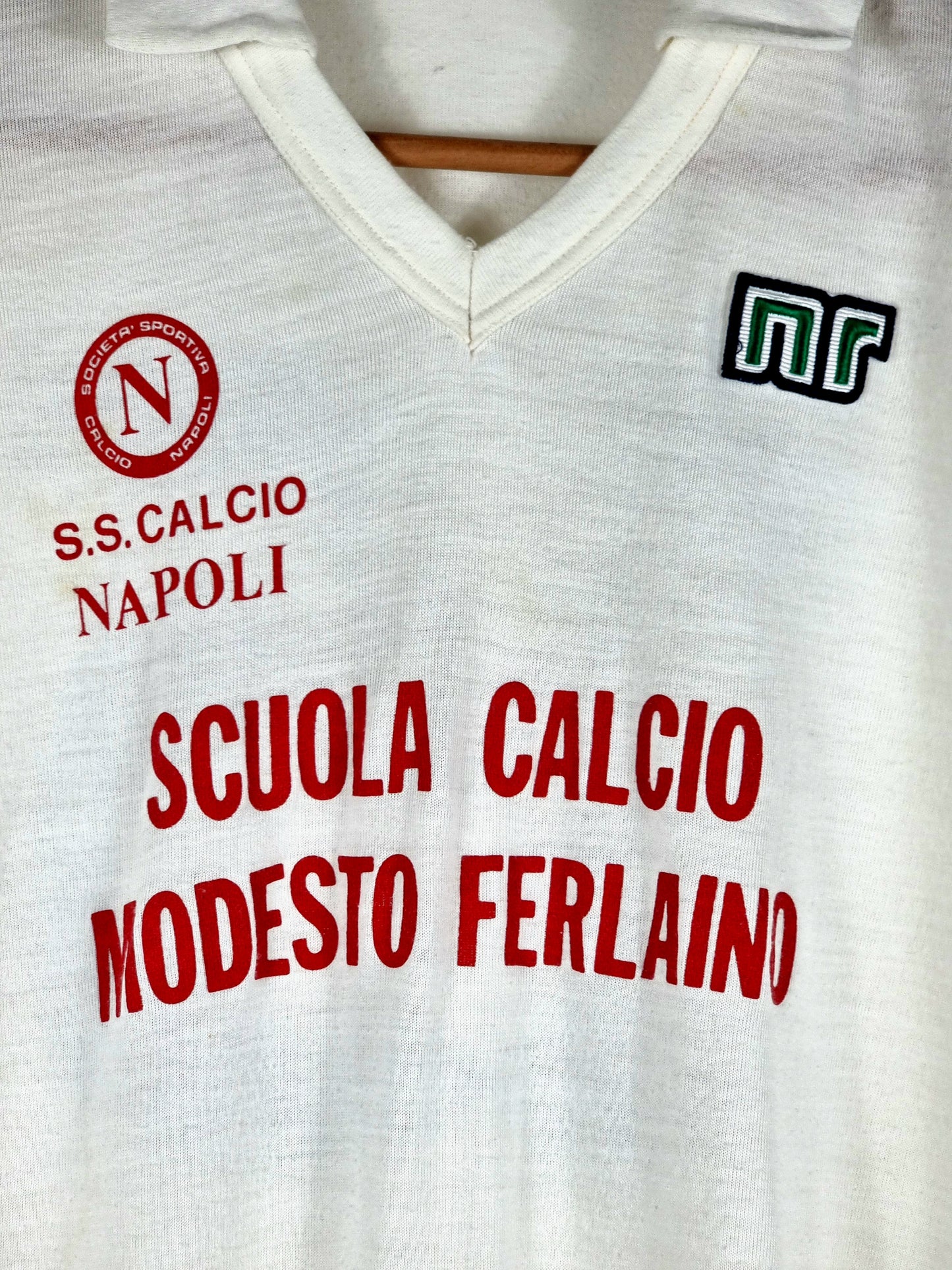 Ennerre Napoli Scuola Calcio Modesto Ferlaino 80s Away Shirt Large