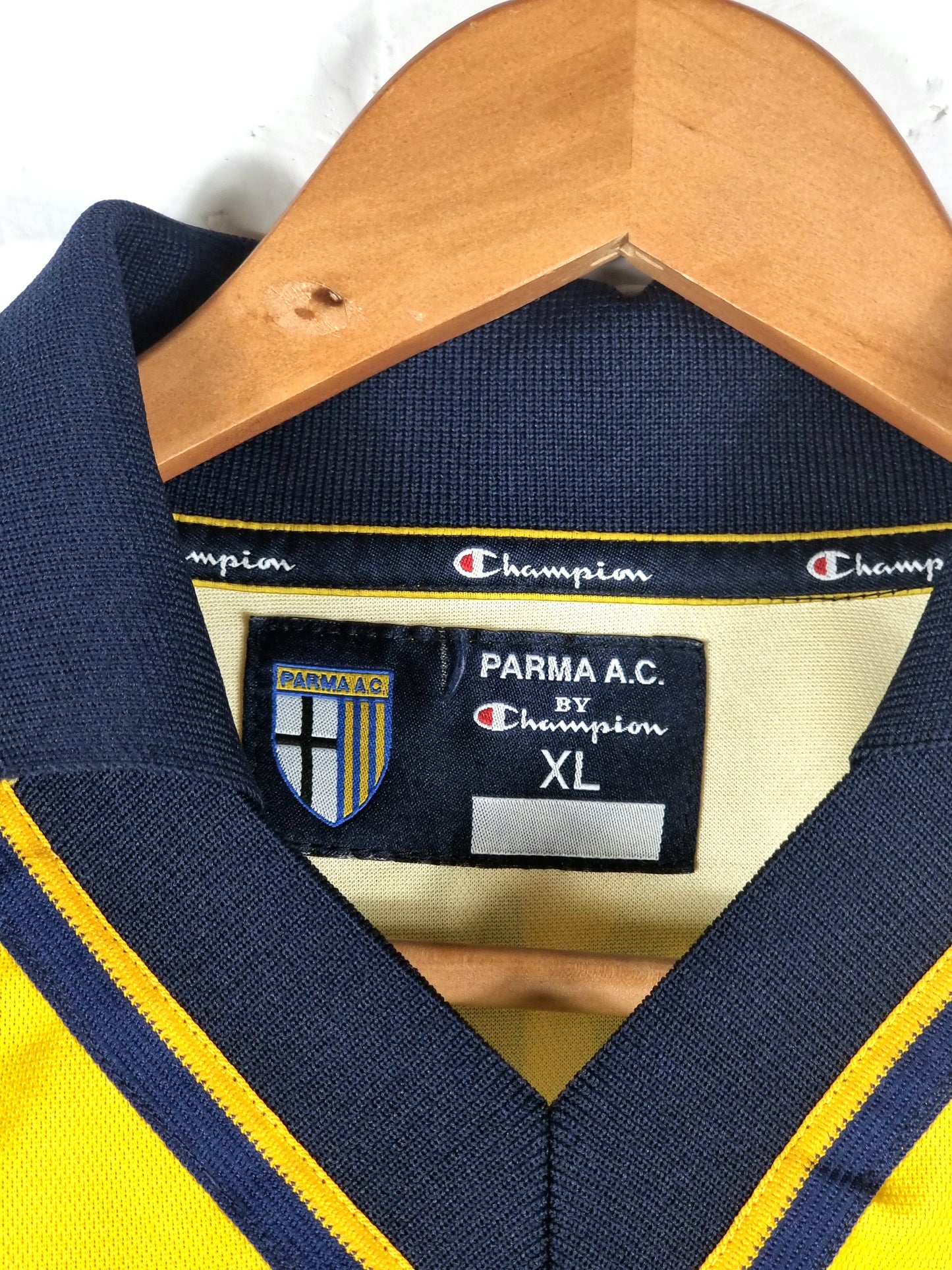 Champion Parma 00/01 'Torrisi 5' Match Issue Home Shirt XL