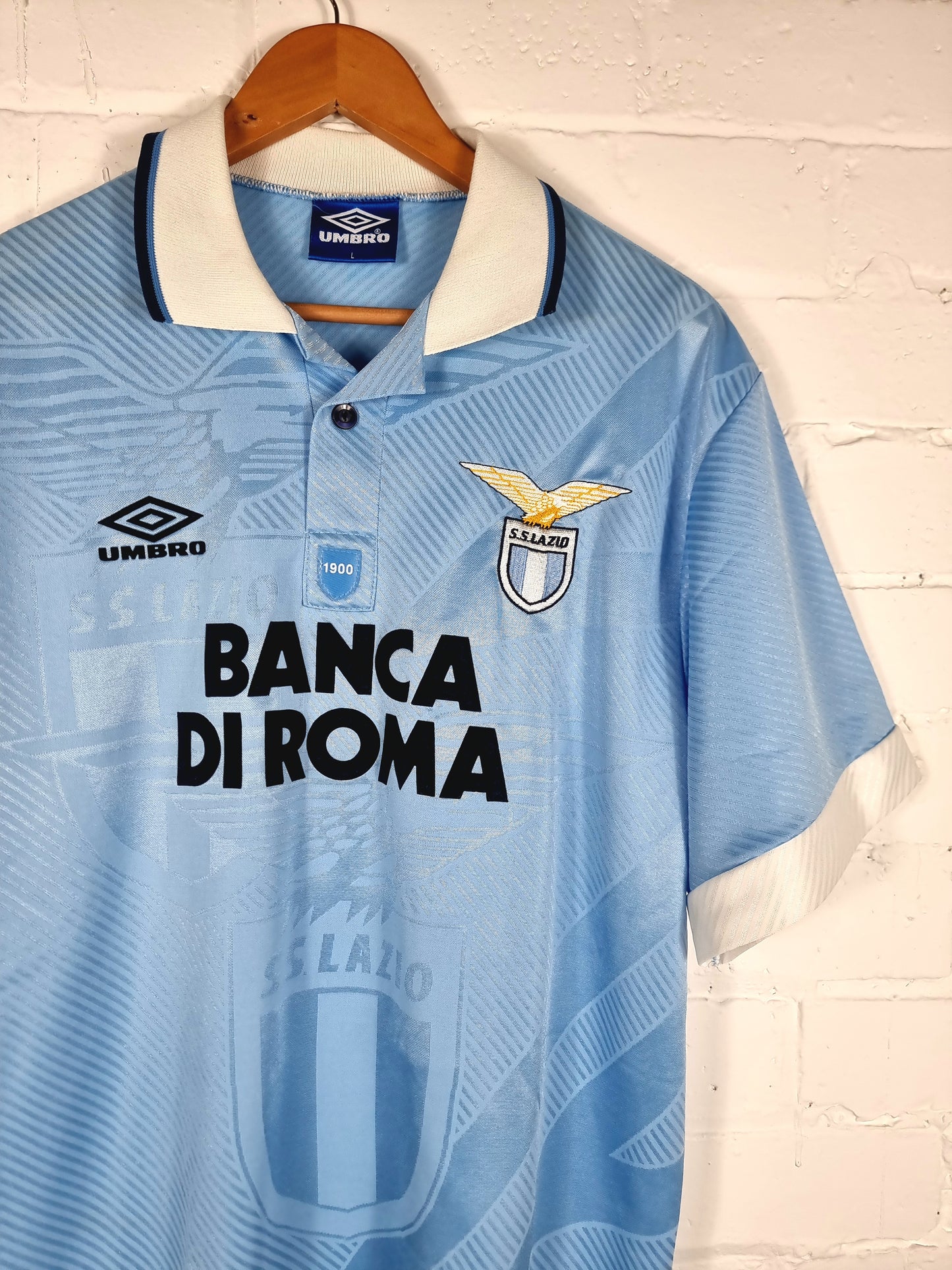 Umbro Lazio 93/95 Home Shirt Large