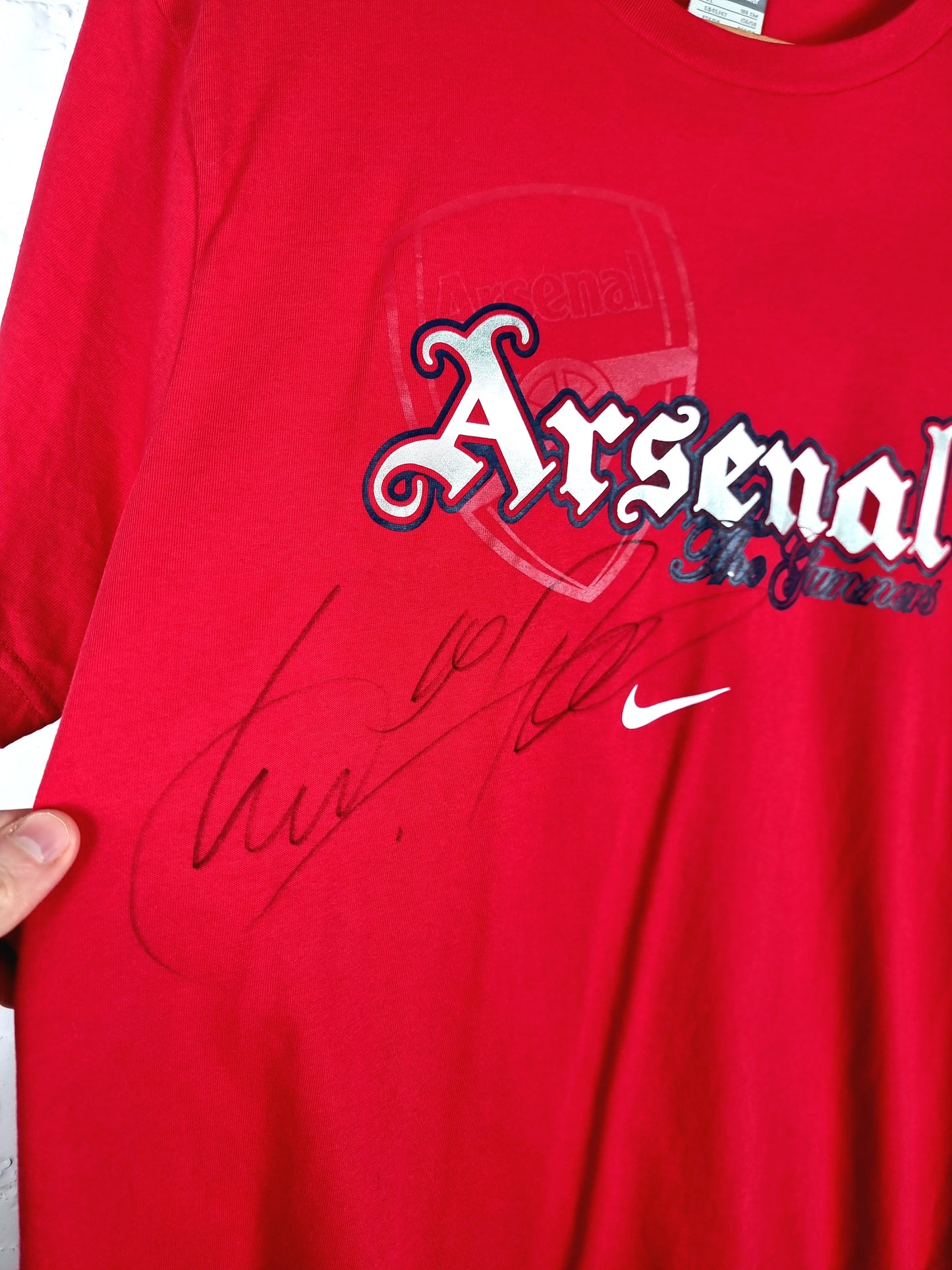 Nike Arsenal 09/10 Signed T-Shirt XL