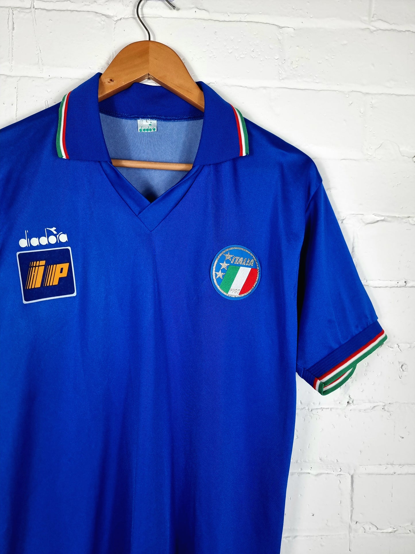 Diadora Italy 86/90 Player Issue Training Shirt Large