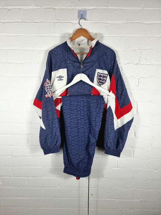 Umbro England 90/92 Full Tracksuit XL