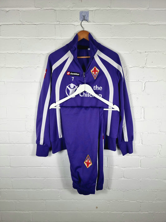 Lotto Fiorentina 11/12 Player Issue Full Tracksuit Medium